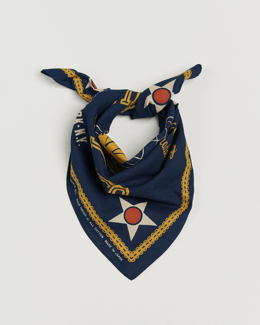 RRL Surplus Bandana Indigo/Gold at CareOfCarl.com