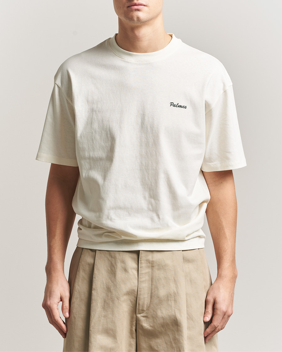 Men | T-Shirts | Palmes | Stitch T-Shirt Off White