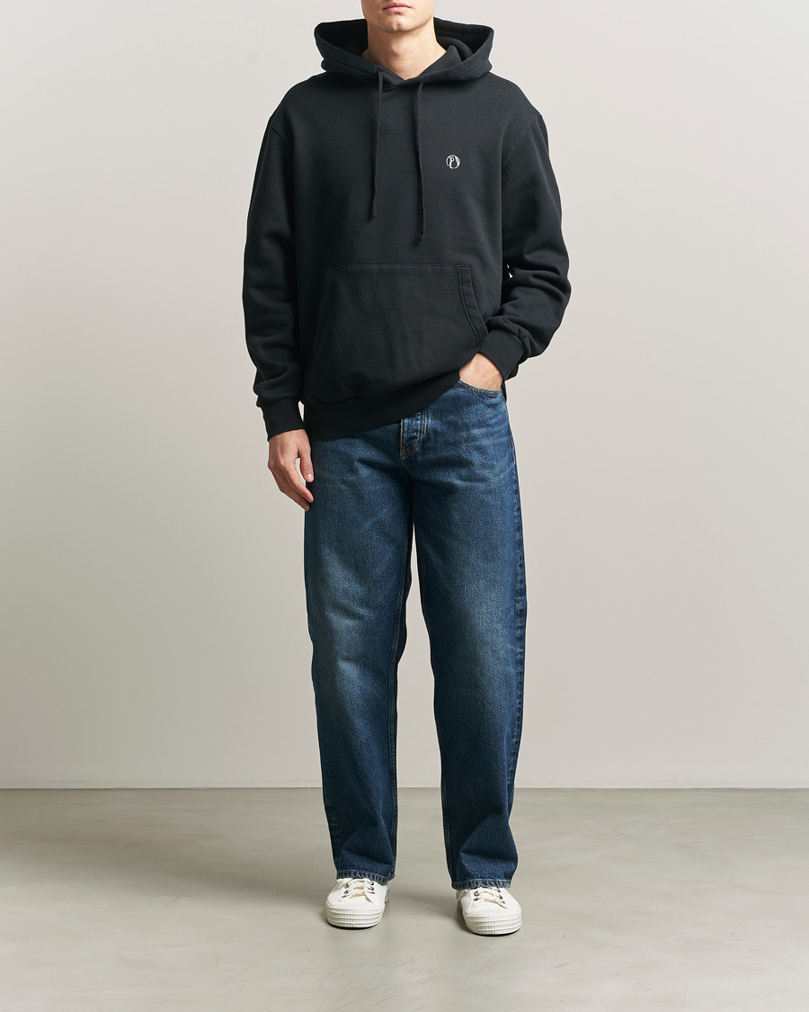 Men | Sweaters & Knitwear | Palmes | Stitch Hooded Sweatshirt Black