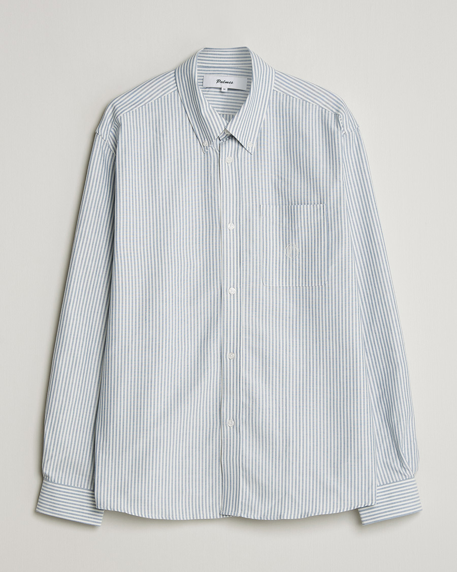 Men | Shirts | Palmes | Deuce Oxford Shirt Light Blue Stripe