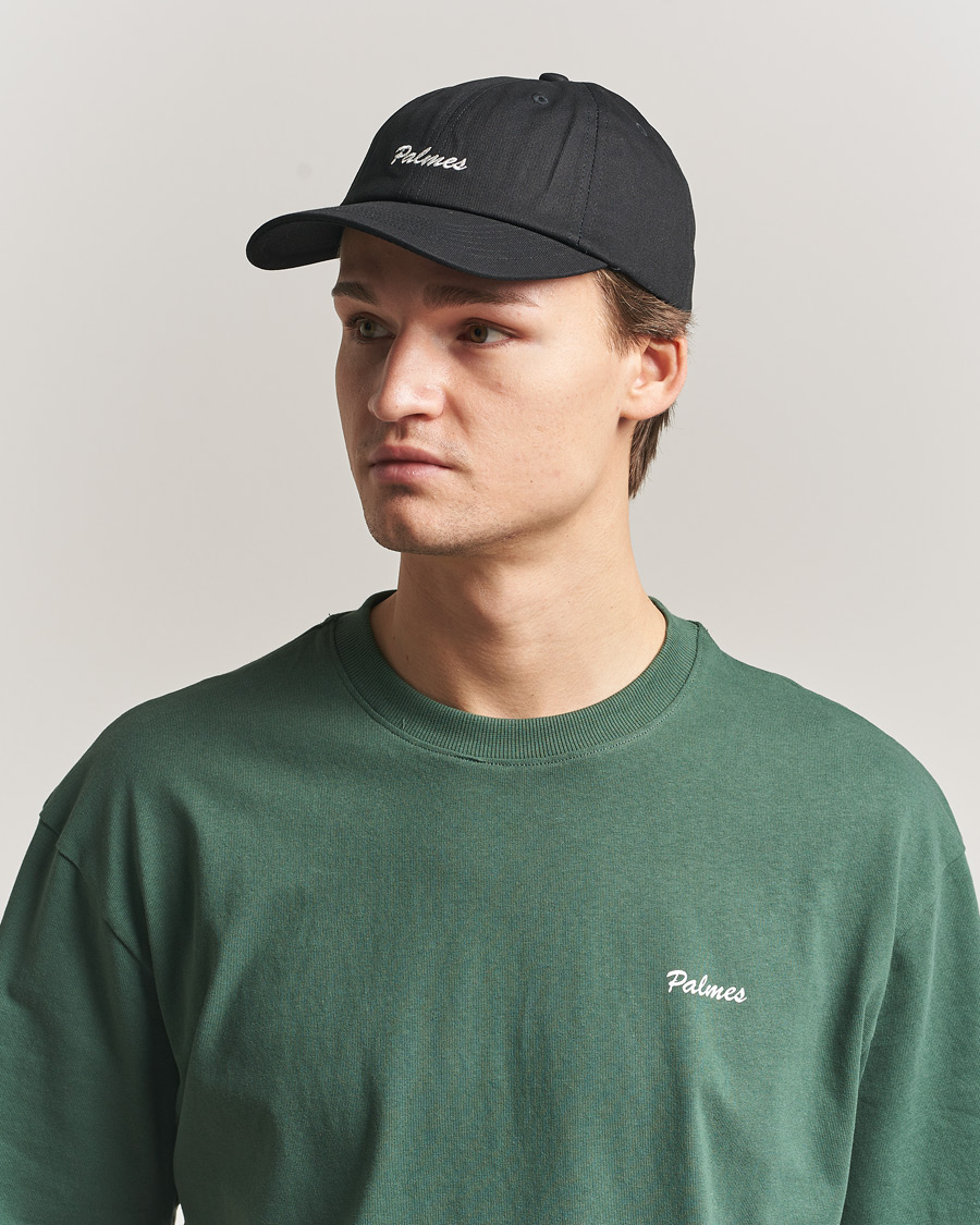 Men | Hats & Caps | Palmes | Stitch 6-Panel Cap Black