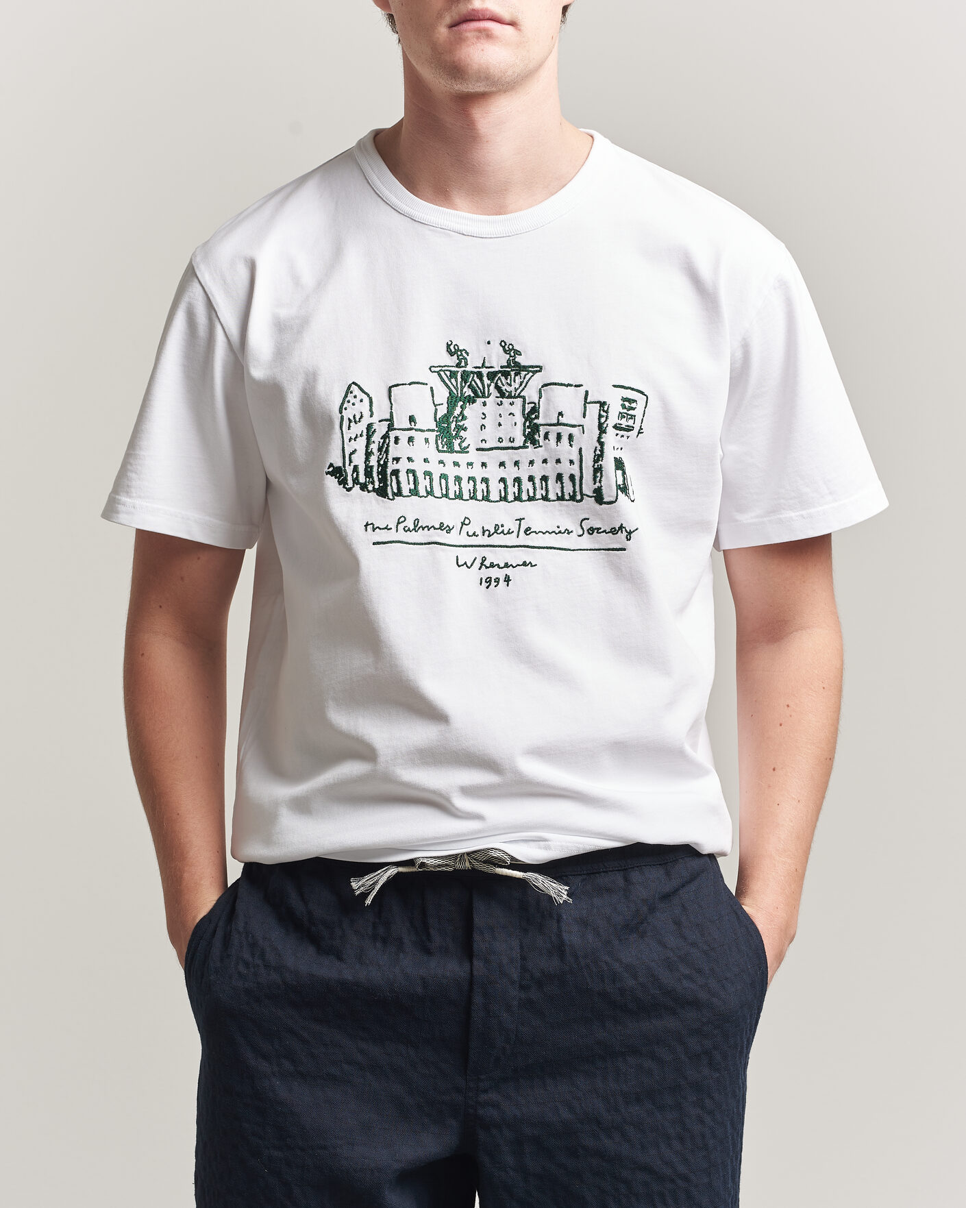 Men | T-Shirts | Palmes | Public T-Shirt White