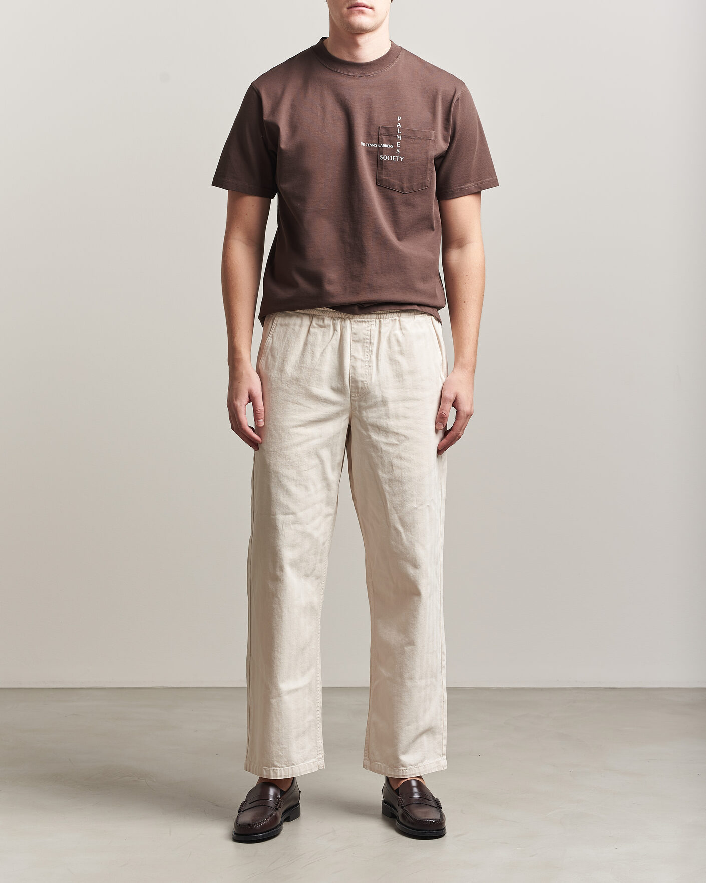 Men | T-Shirts | Palmes | Ramus Pocket T-Shirt Brown