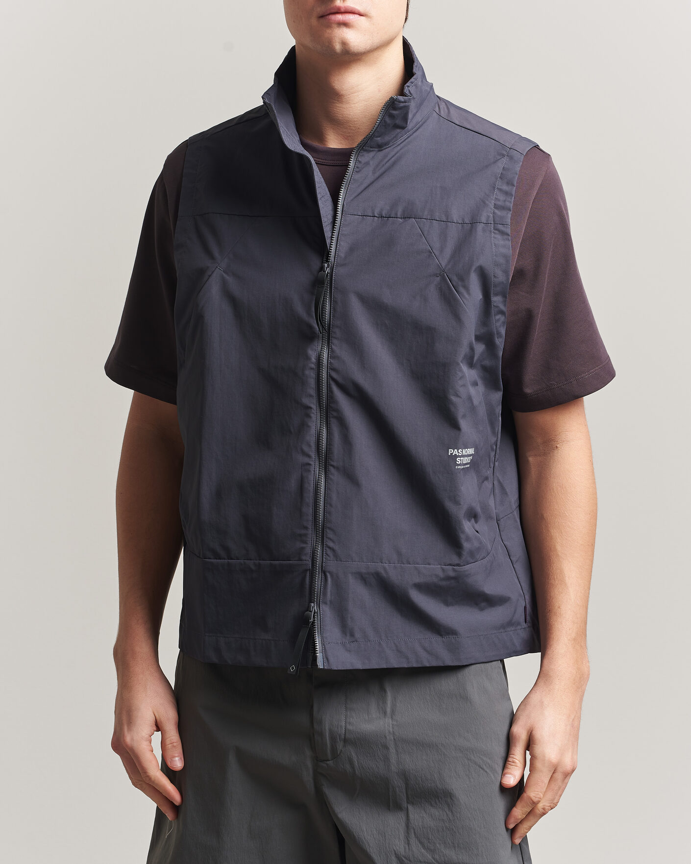 Men | Coats & Jackets | Pas Normal Studios | Off Race Utility Vest Steel