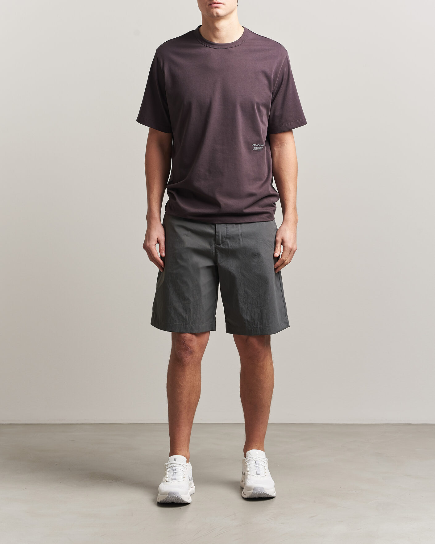 Men | Shorts | Pas Normal Studios | Off Race Light Tech Shorts Dark Grey