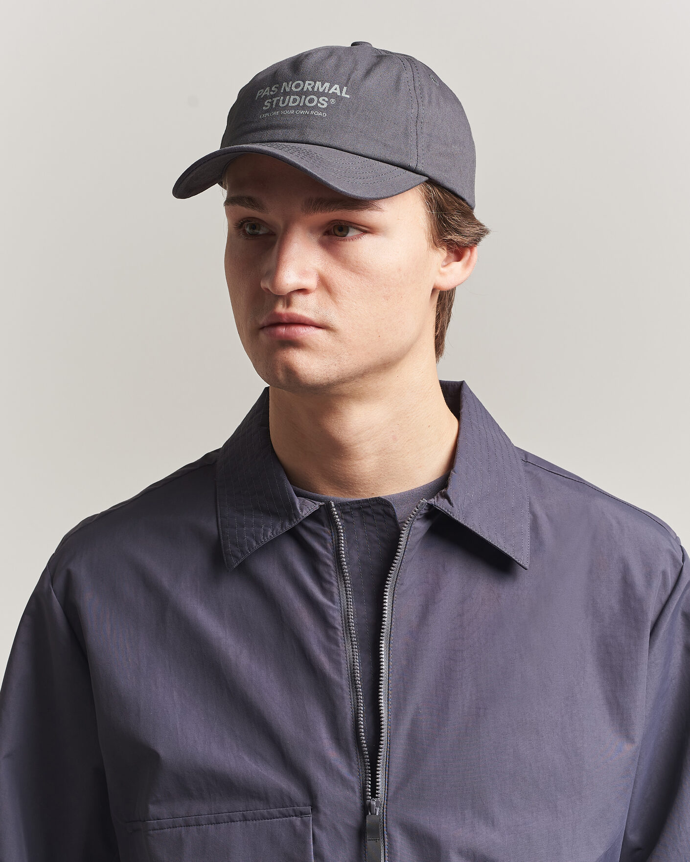 Men | Hats & Caps | Pas Normal Studios | Off Race Cotton Cap Dark Navy