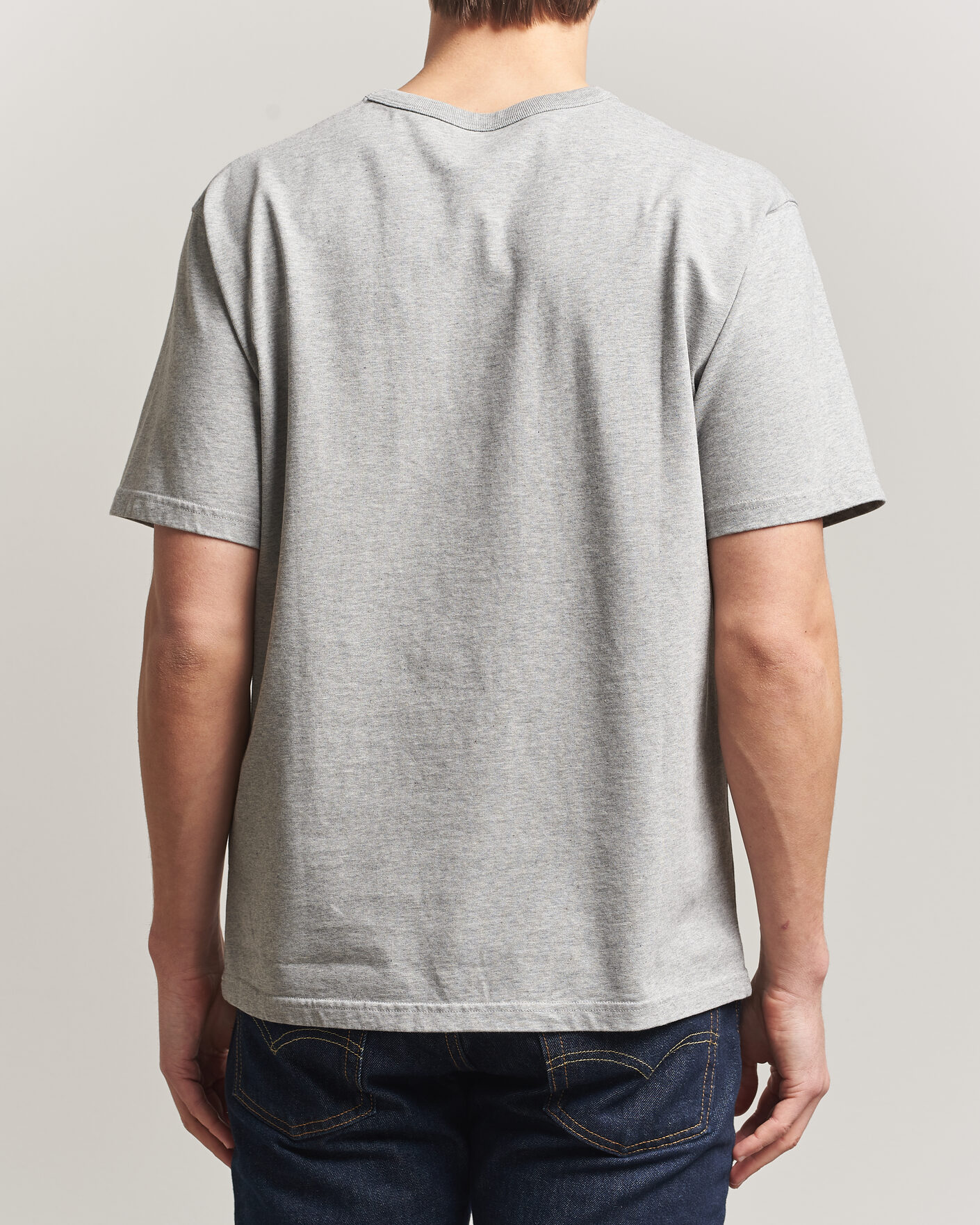 Men | T-Shirts | Pendleton | Heavyweight P Tee Ash Heather Grey