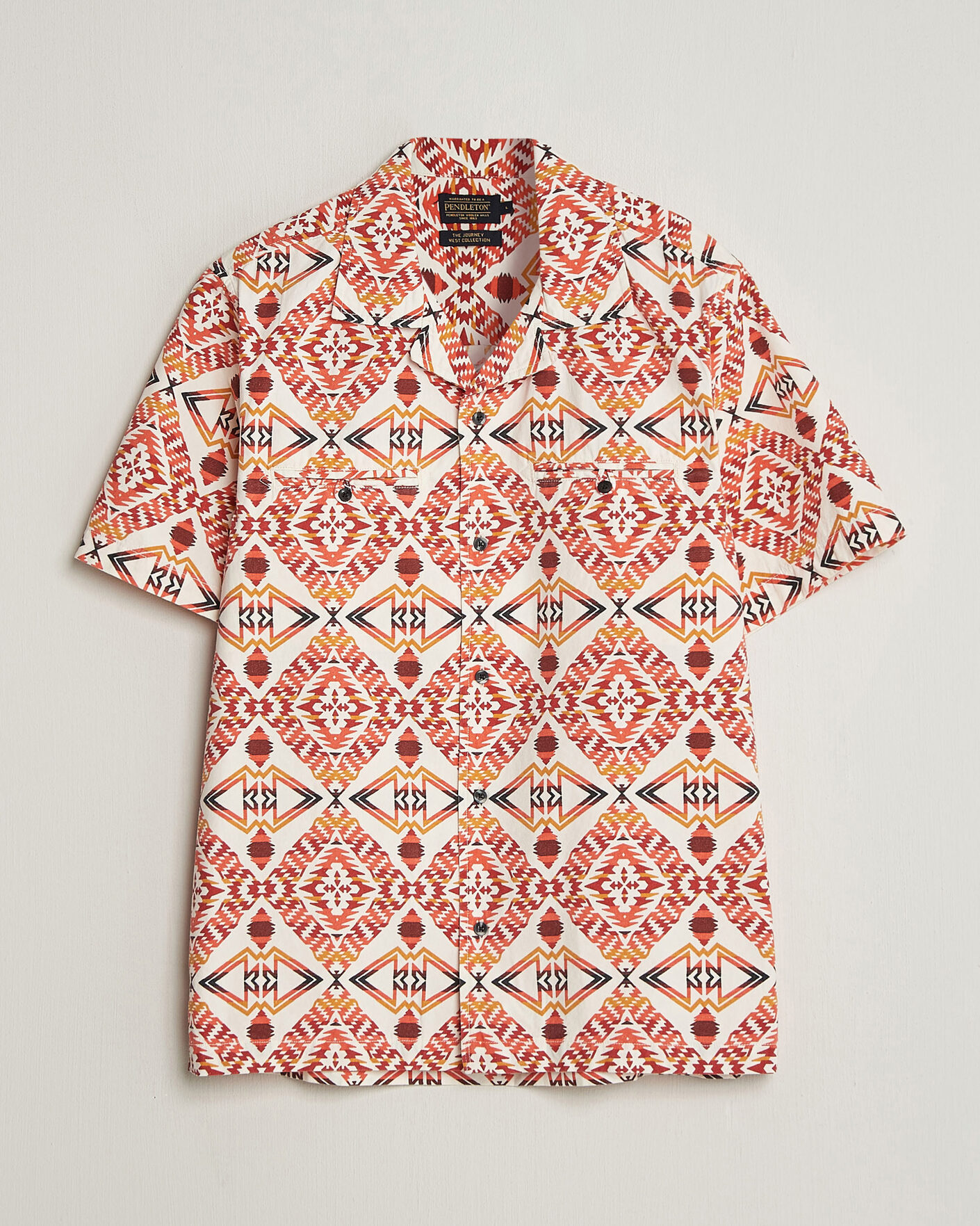 Men | Shirts | Pendleton | Camp Shirt Thunder Earthquake/Cream