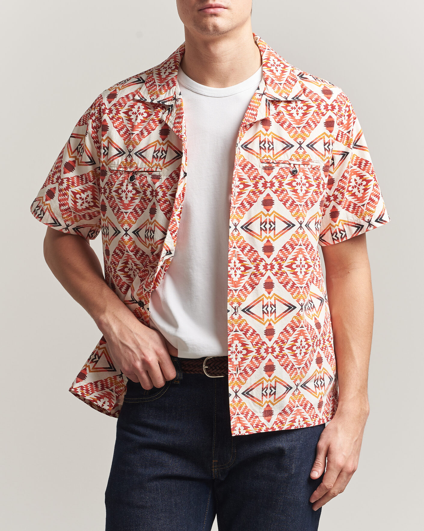 Men | Shirts | Pendleton | Camp Shirt Thunder Earthquake/Cream