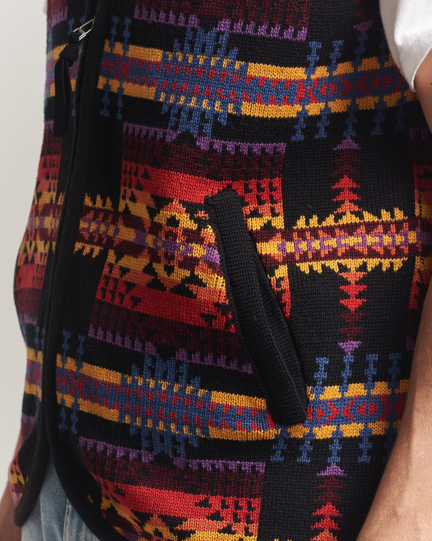 Men | Sweaters & Knitwear | Pendleton | Jacquard Vest Black