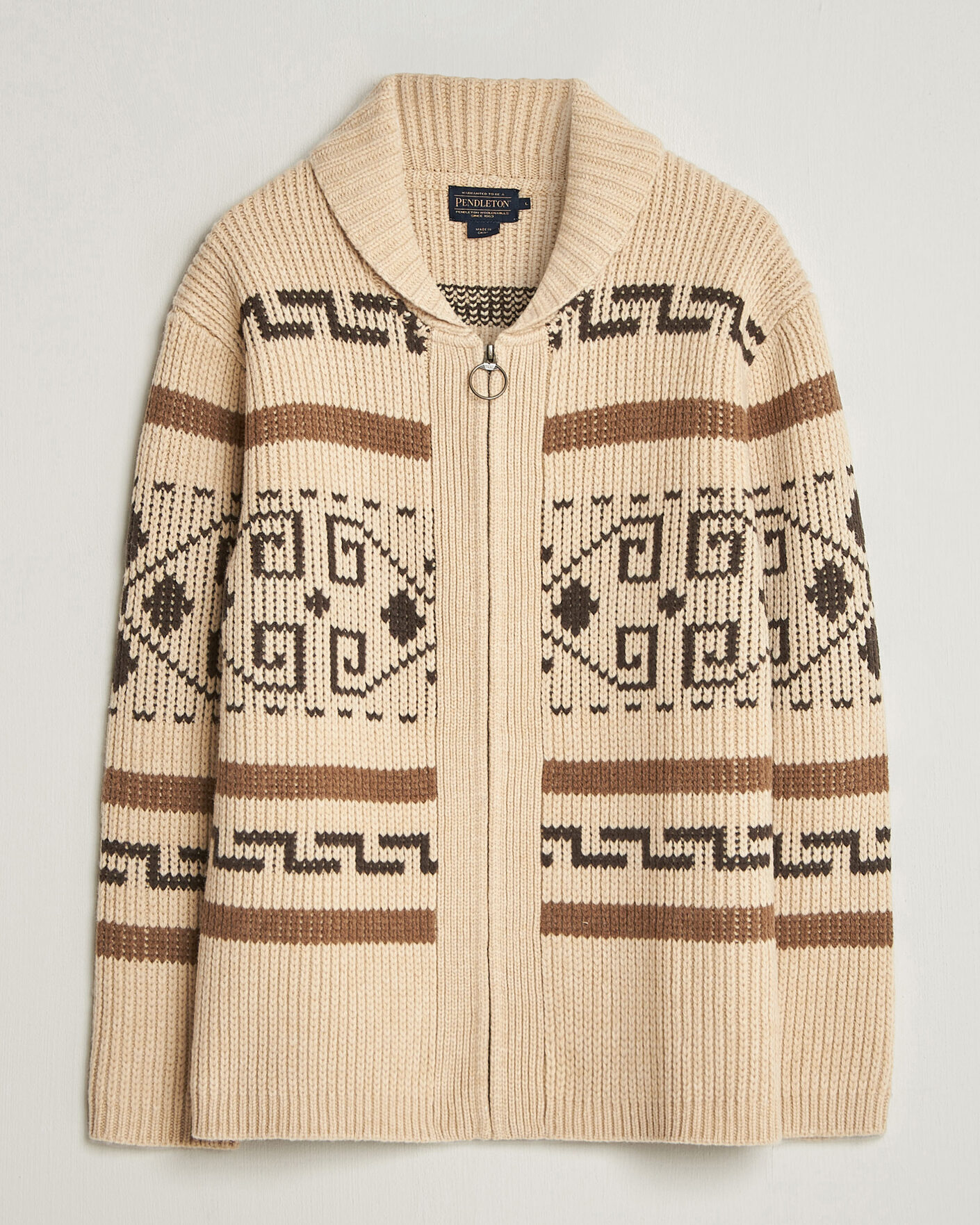 Men | Sweaters & Knitwear | Pendleton | Original Westerley Cardigan Tan/Brown