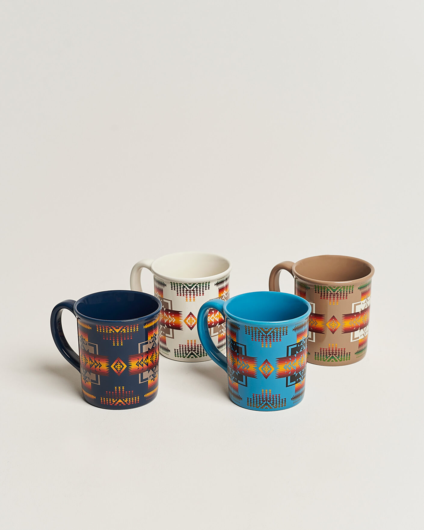Men | Home | Pendleton | 4-Pack Ceramic Mug Set Chief Joseph