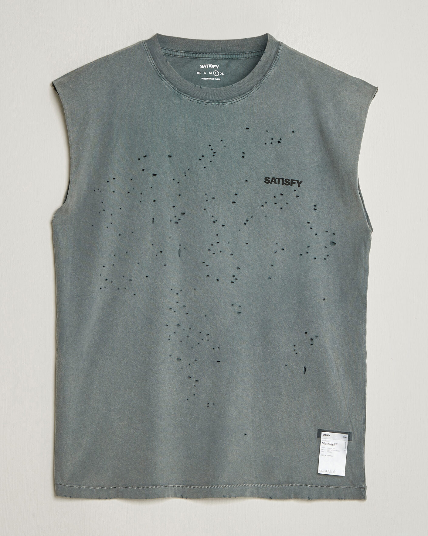 Men | T-Shirts | Satisfy | MothTech Muscle Tee Faded Black