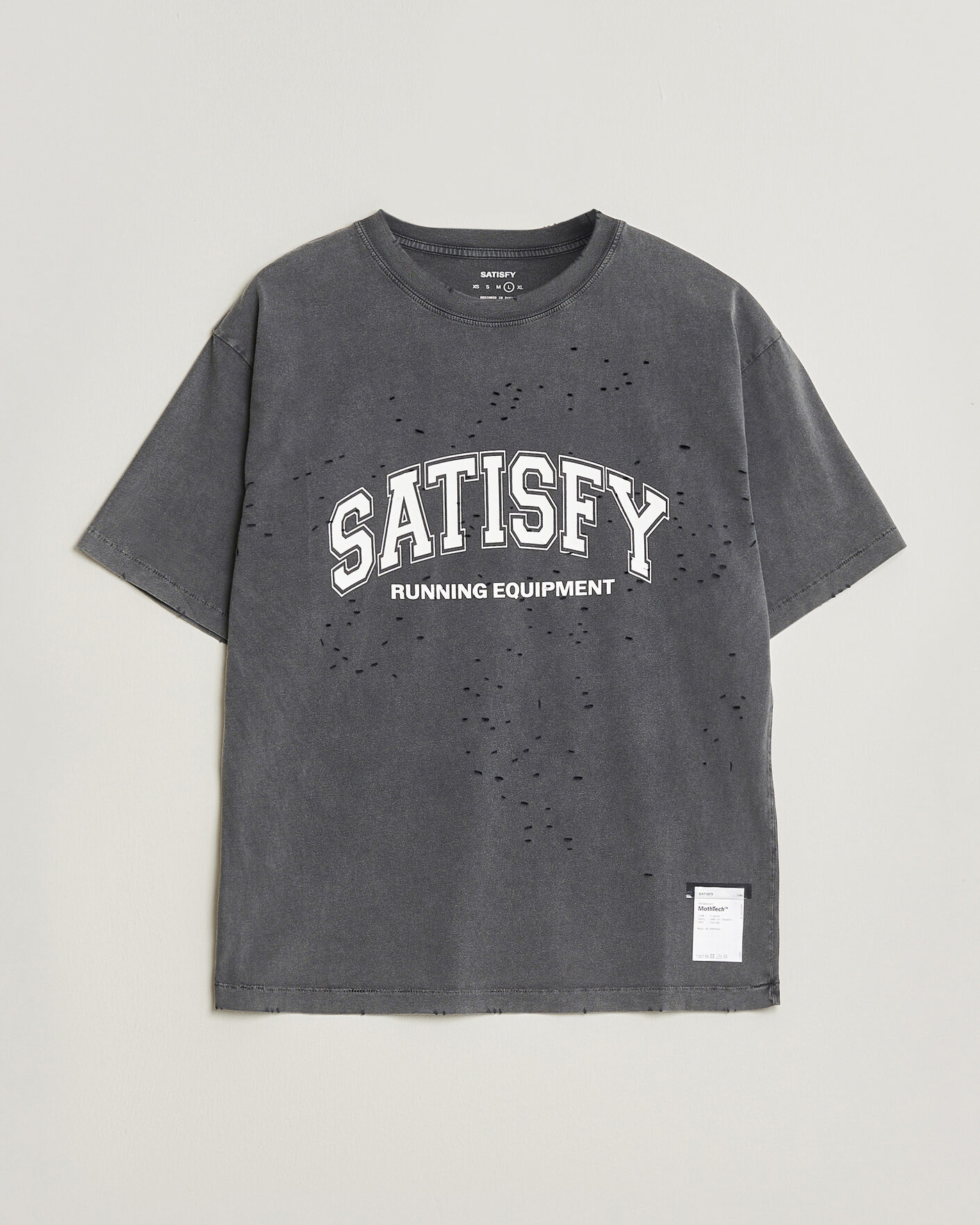 Satisfy MothTech T-Shirt Aged Black at CareOfCarl.com