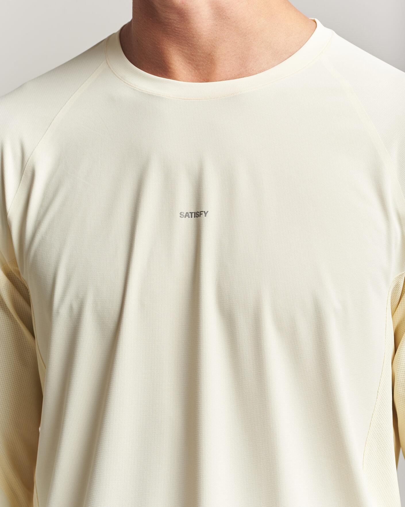 Men | T-Shirts | Satisfy | AuraLite UV Long Sleeve T-Shirt Transparent Yellow