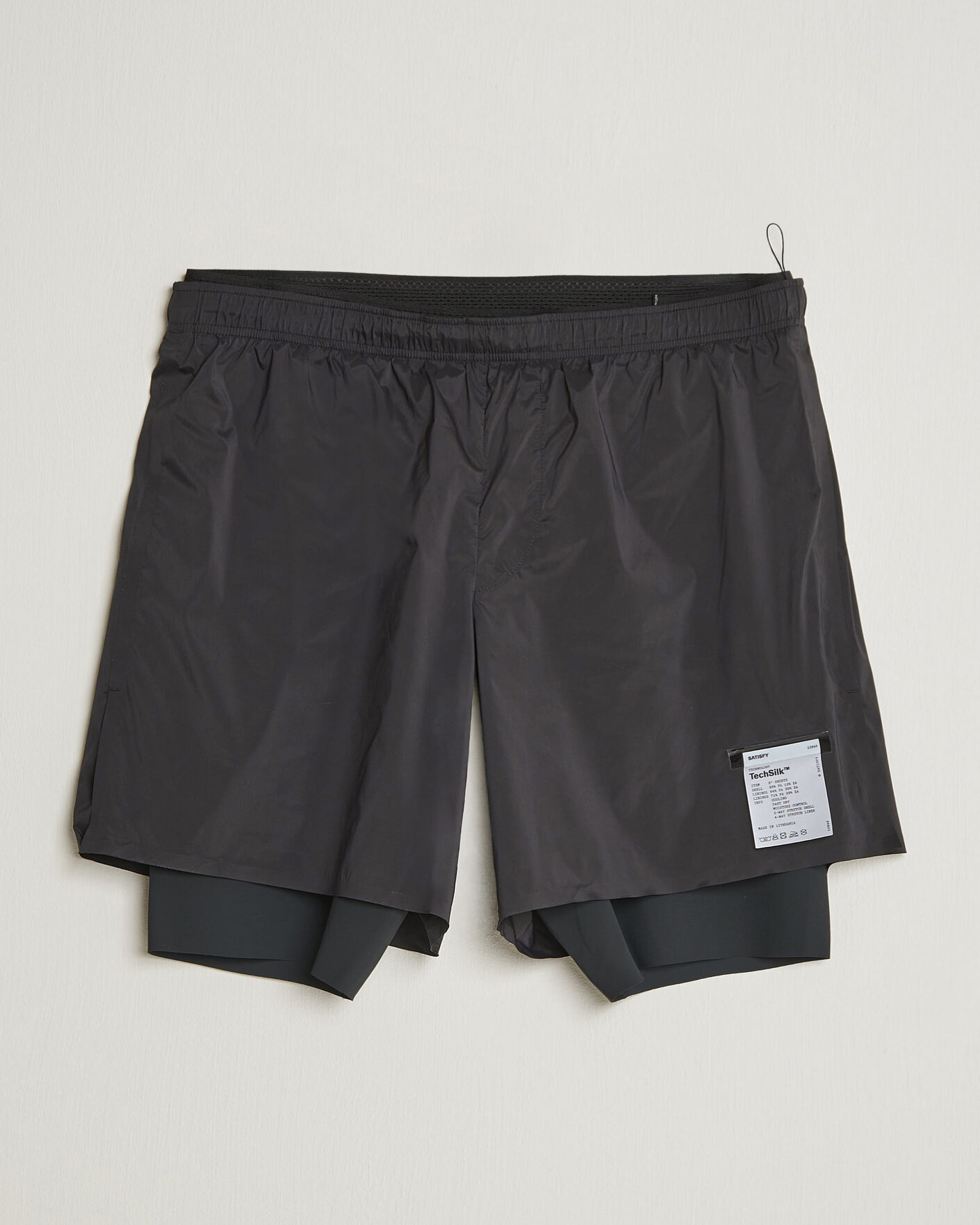 Satisfy TechSilk 8 Inch Shorts Black at CareOfCarl.com