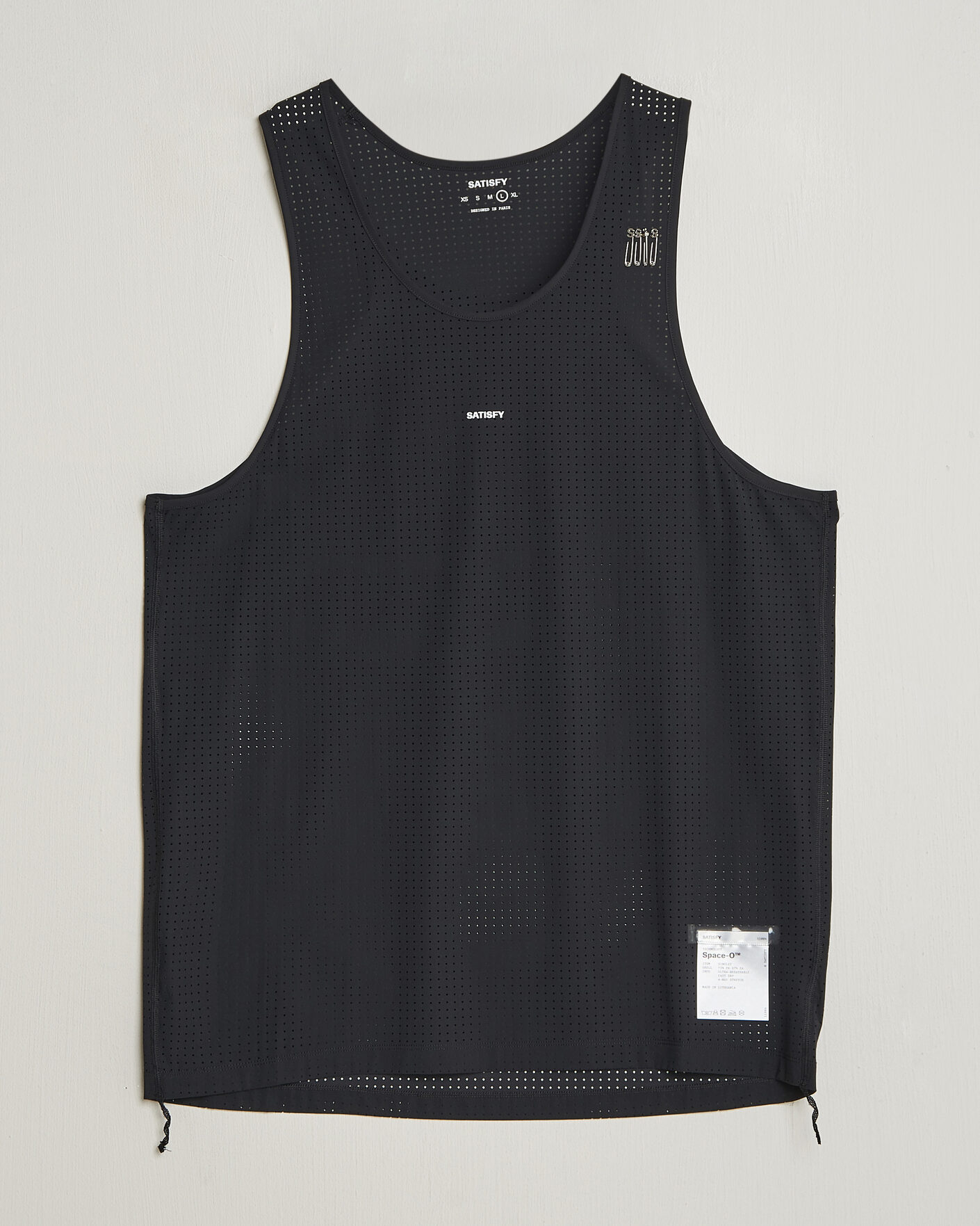 Men | T-Shirts | Satisfy | Space-O Singlet Black