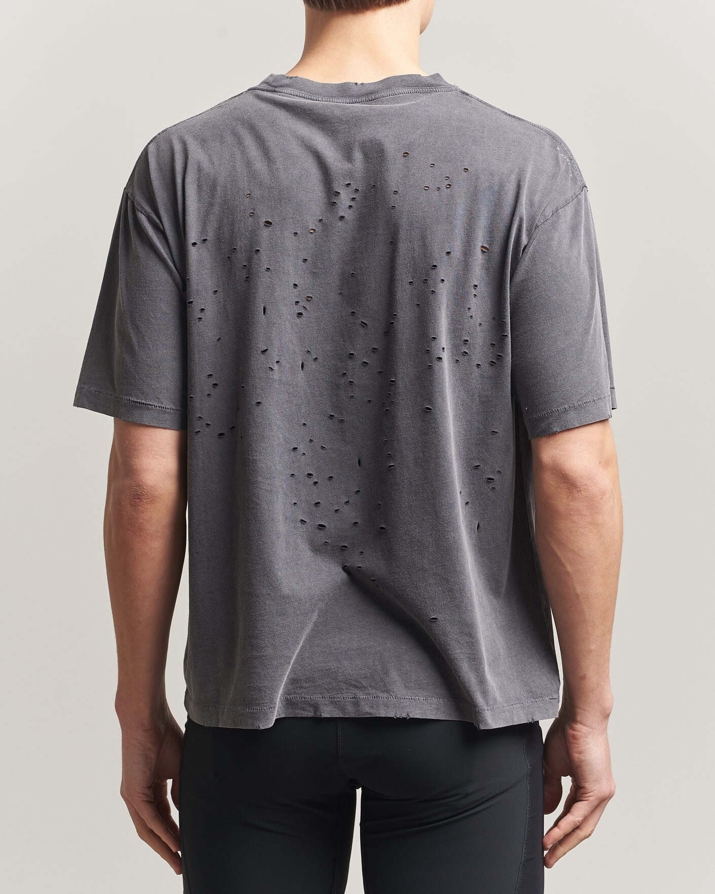 Men | T-Shirts | Satisfy | MothTech Small Logo T-Shirt Aged Black