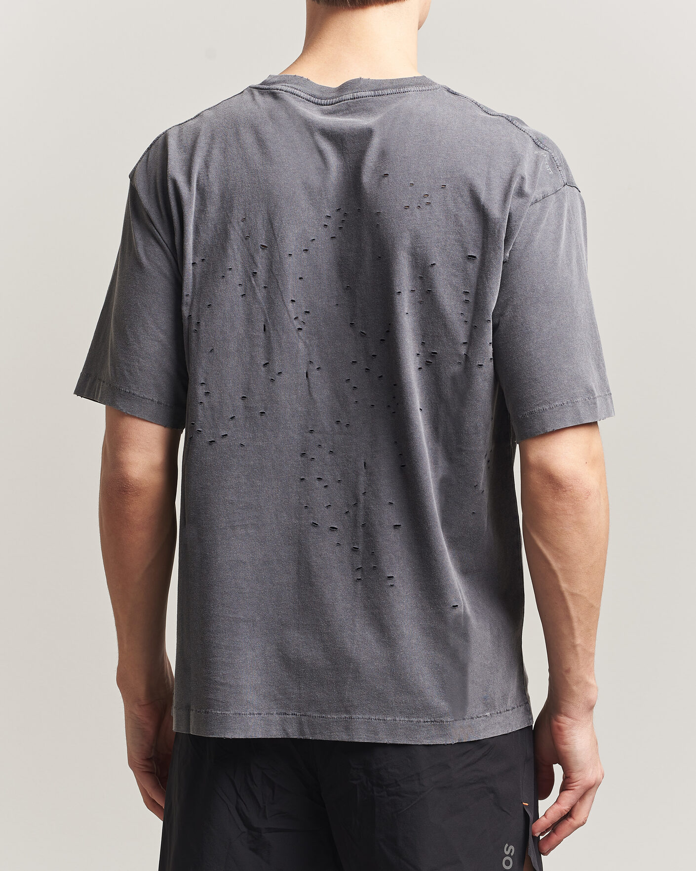 Men | T-Shirts | Satisfy | MothTech Small Logo T-Shirt Aged Black