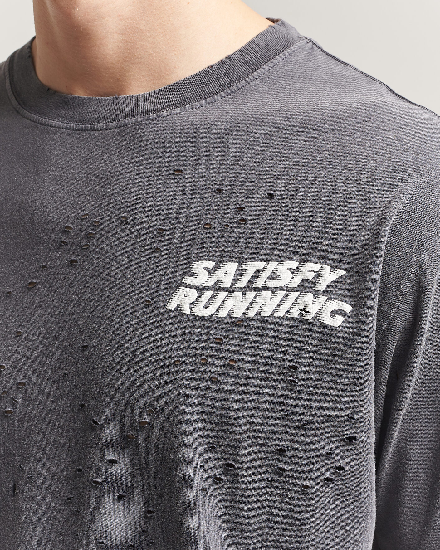 Satisfy MothTech T-Shirt Aged Black at CareOfCarl.com