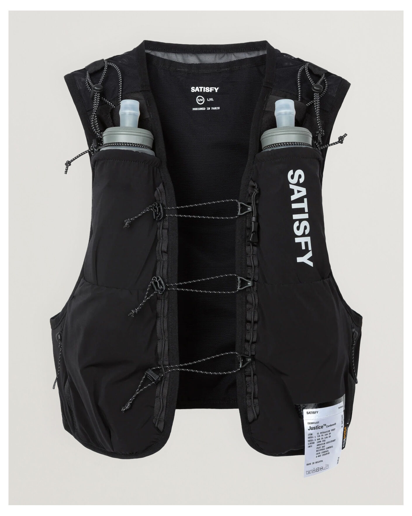 Men | Active Accessories | Satisfy | Justice Cordura Hydration Vest 5L Black