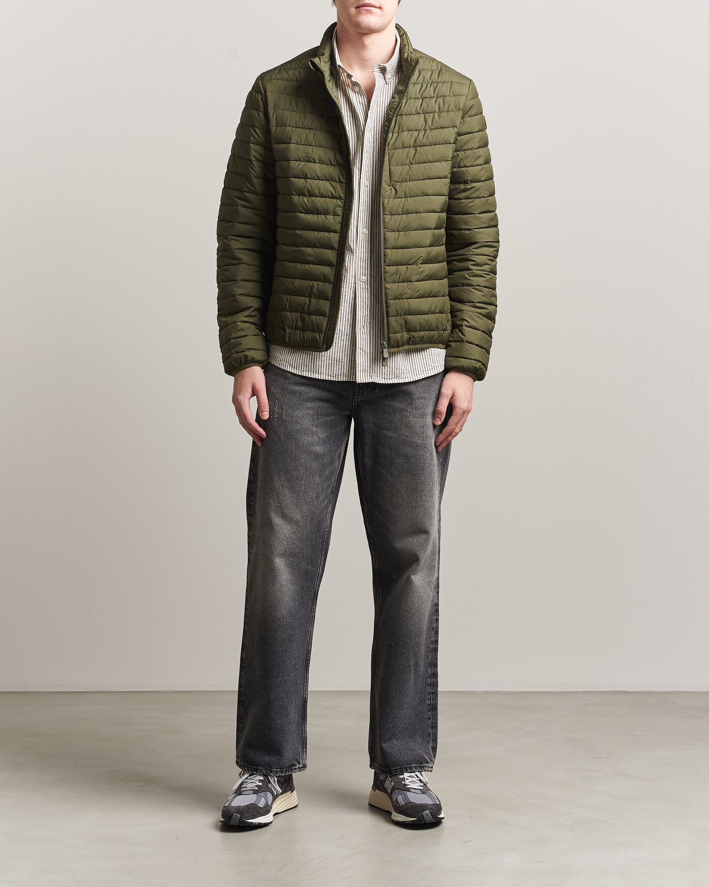 Men | Coats & Jackets | Save The Duck | Cole Lightweight Padded Jacket  Snake Green