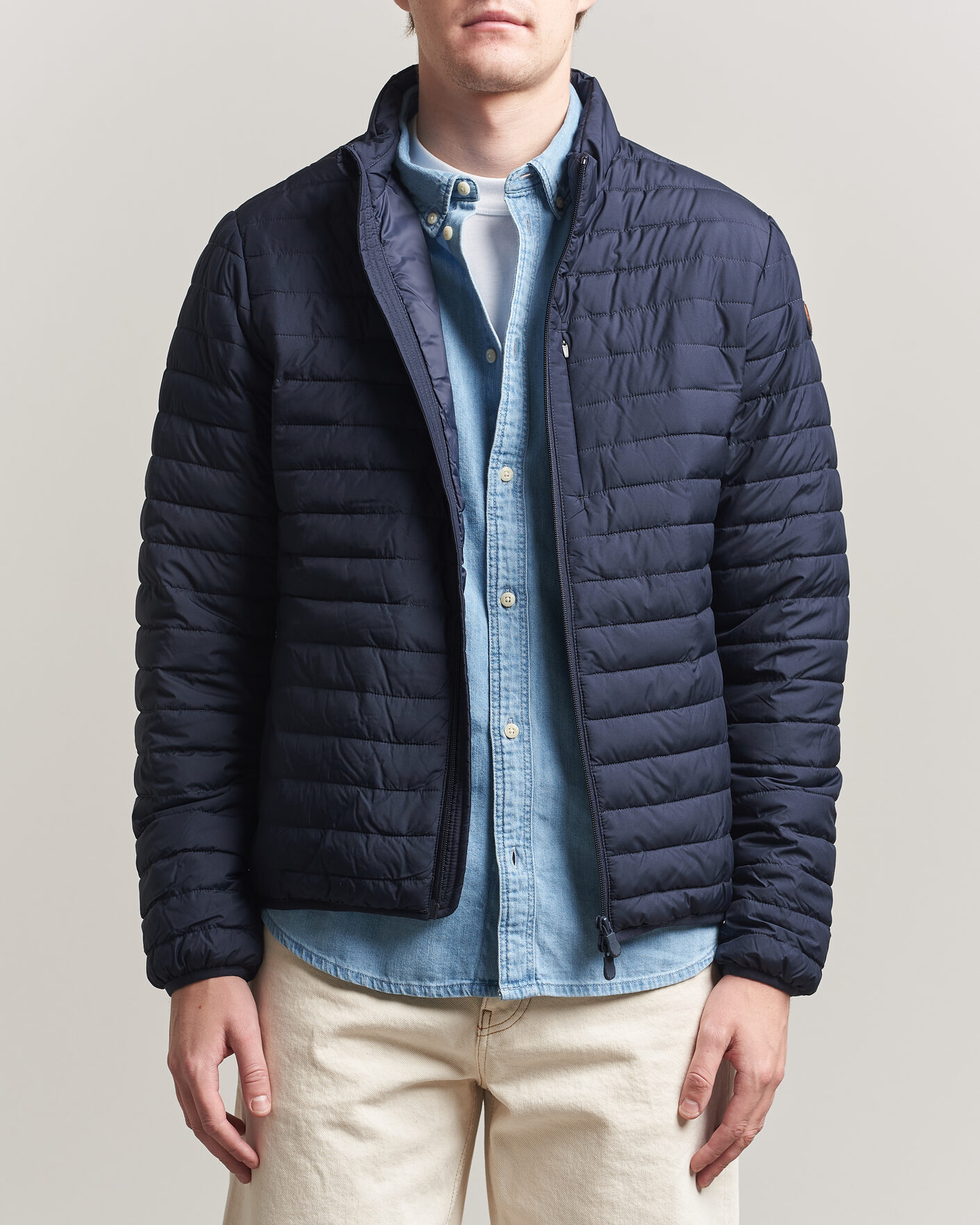 Men | Coats & Jackets | Save The Duck | Cole Lightweight Padded Jacket Navy