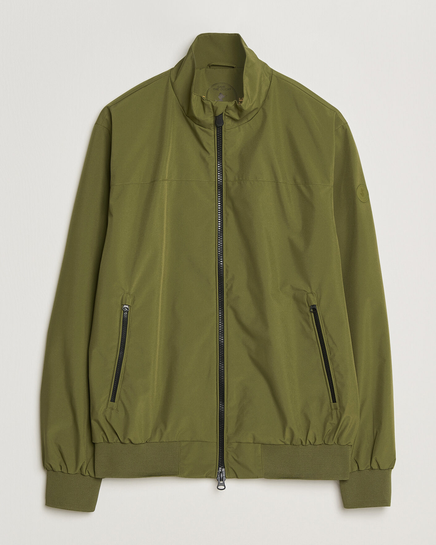 Men | Coats & Jackets | Save The Duck | Finlay Nylon Harrington Jacket Dusty Olive