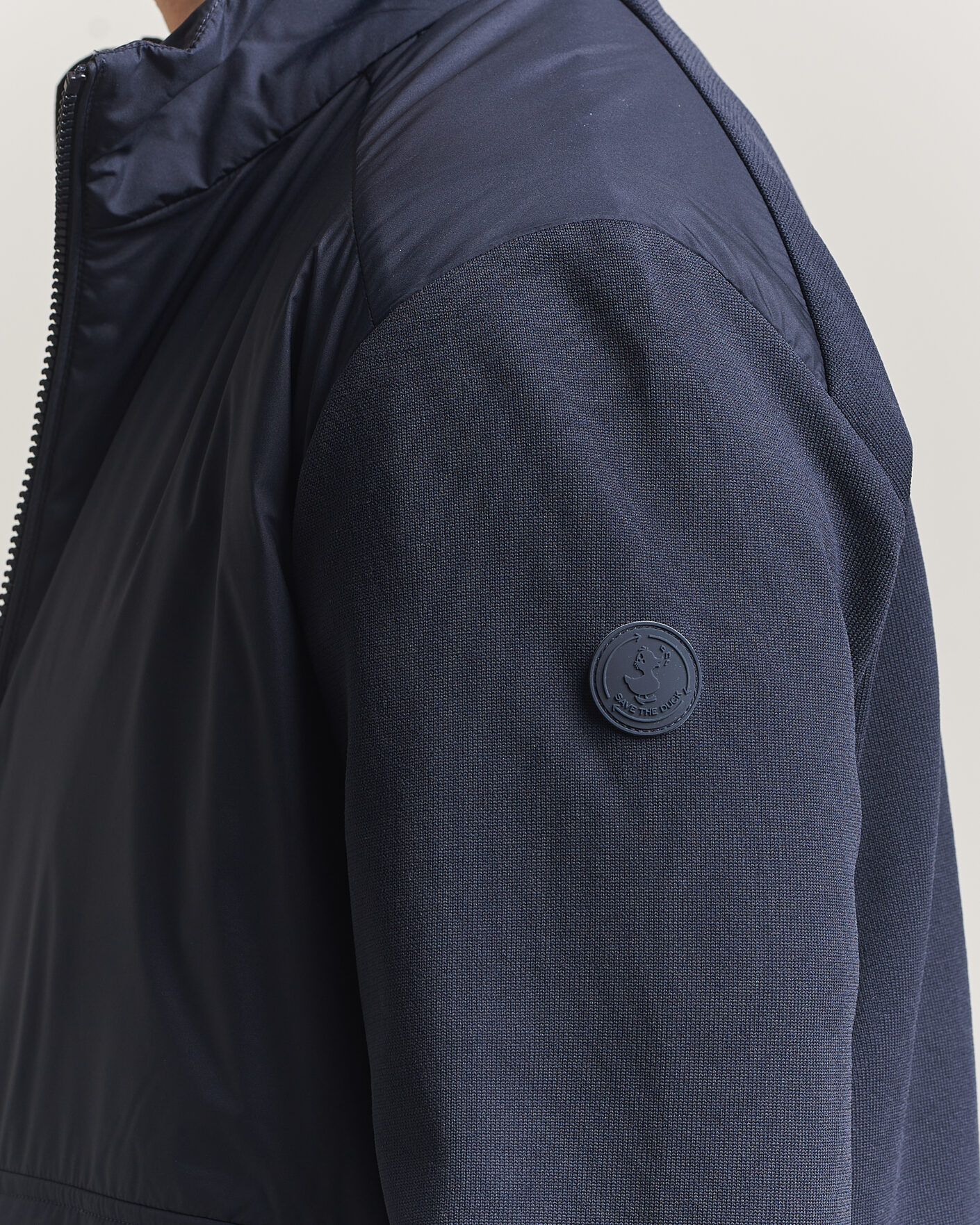 Men | Coats & Jackets | Save The Duck | Alfo Hybrid Jacket Navy Blue