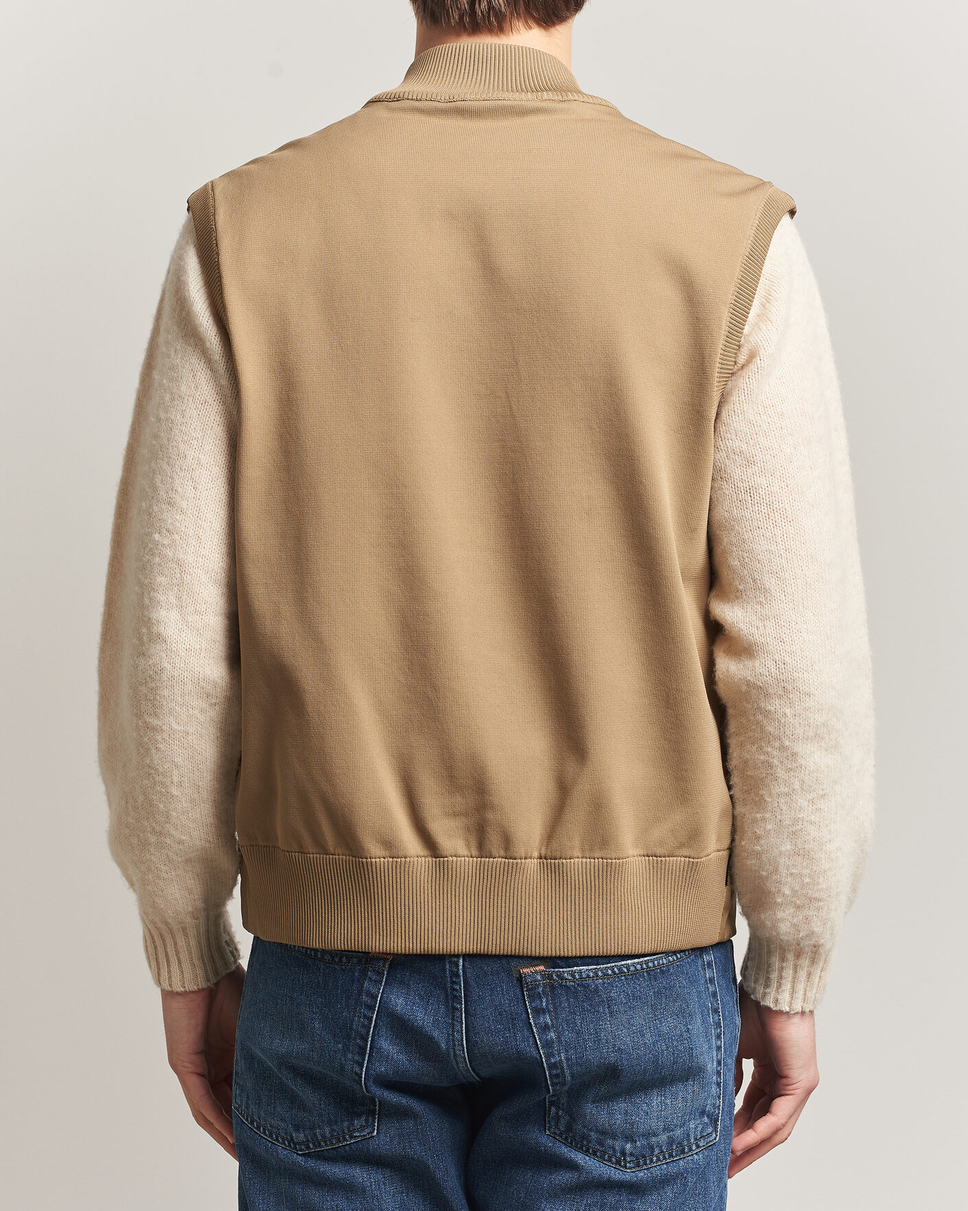 Men | Gilets | Save The Duck | Orris Hybrid Vest Khaki Brown