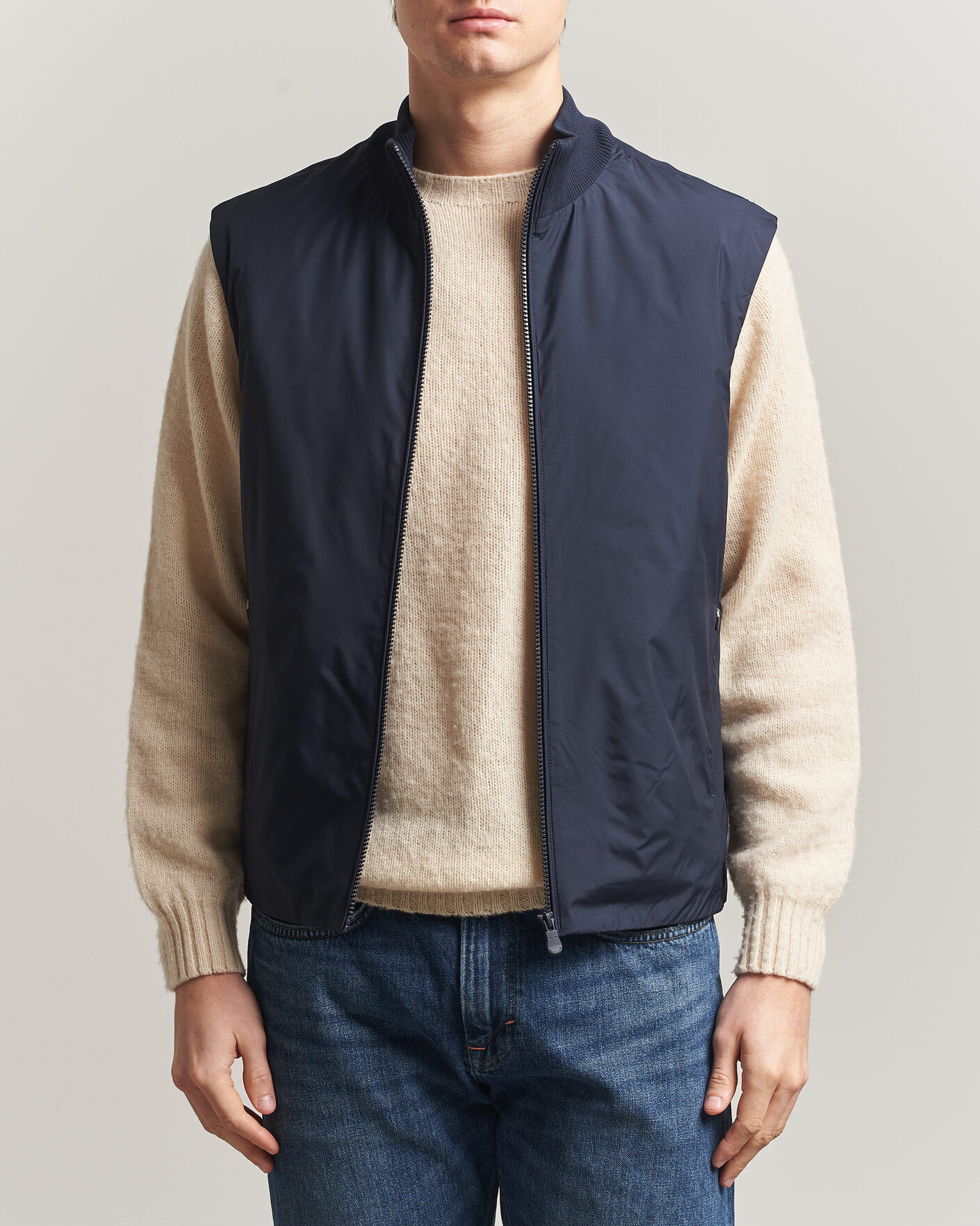 Men | Gilets | Save The Duck | Orris Hybrid Vest Navy Blue