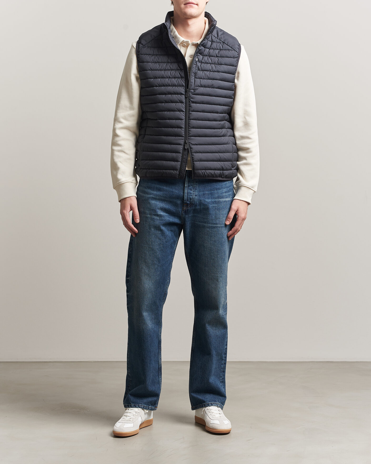 Men | Gilets | Save The Duck | Dave Lightweight Padded Vest Black