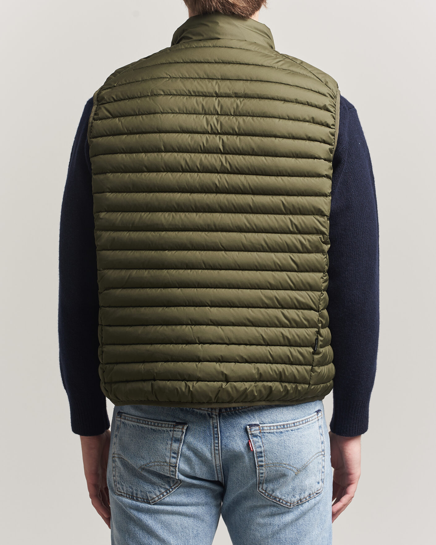 Save The Duck Dave Lightweight Padded Vest Snake Green at