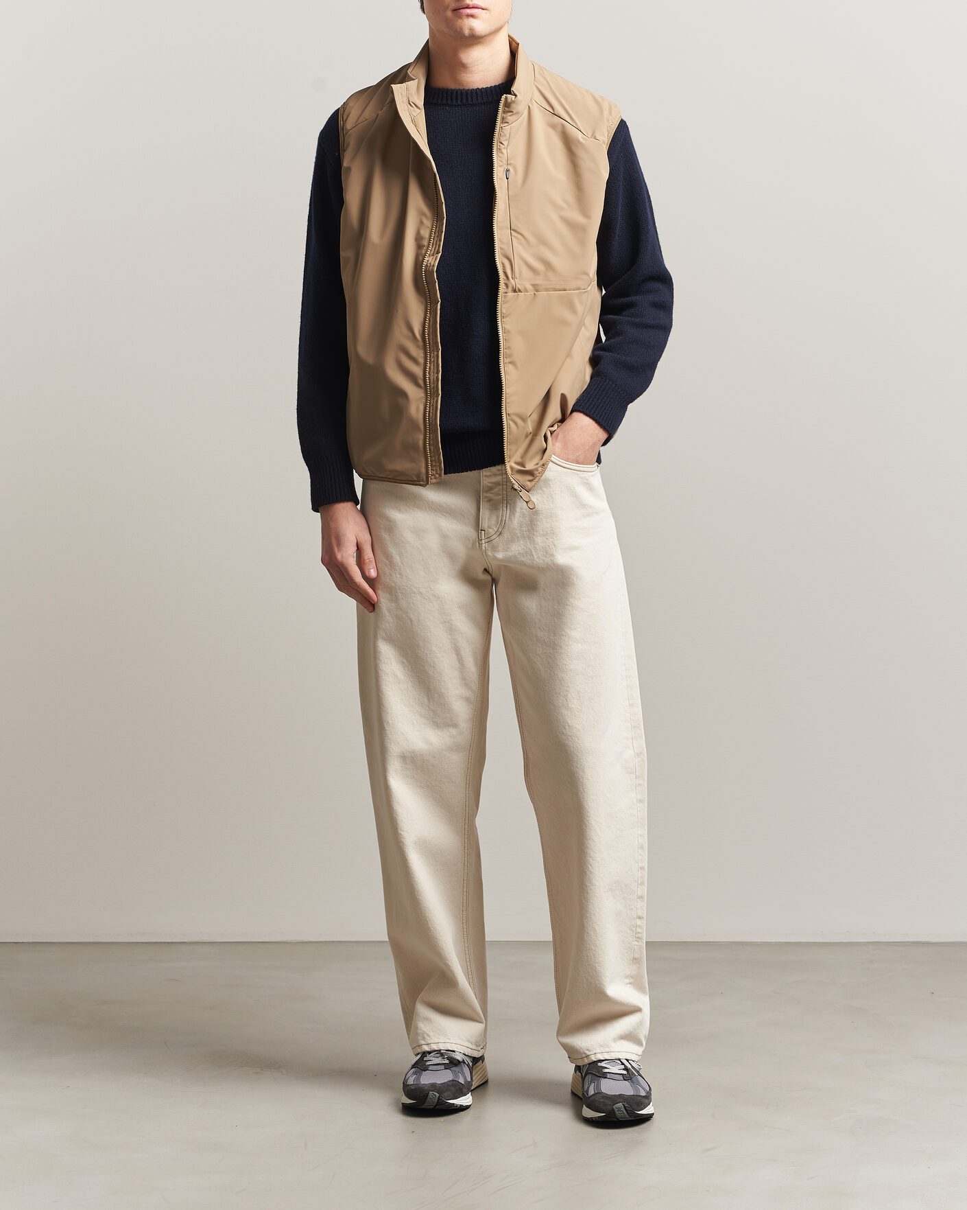 Men | Gilets | Save The Duck | Joe Wind/Water Resistant Vest Khaki Brown