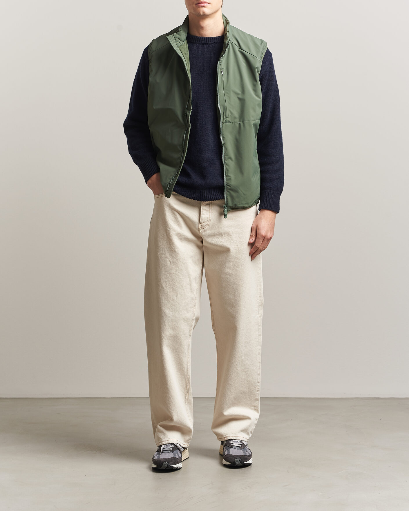 Save The Duck Joe Wind/Water Resistant Vest Thyme Green at