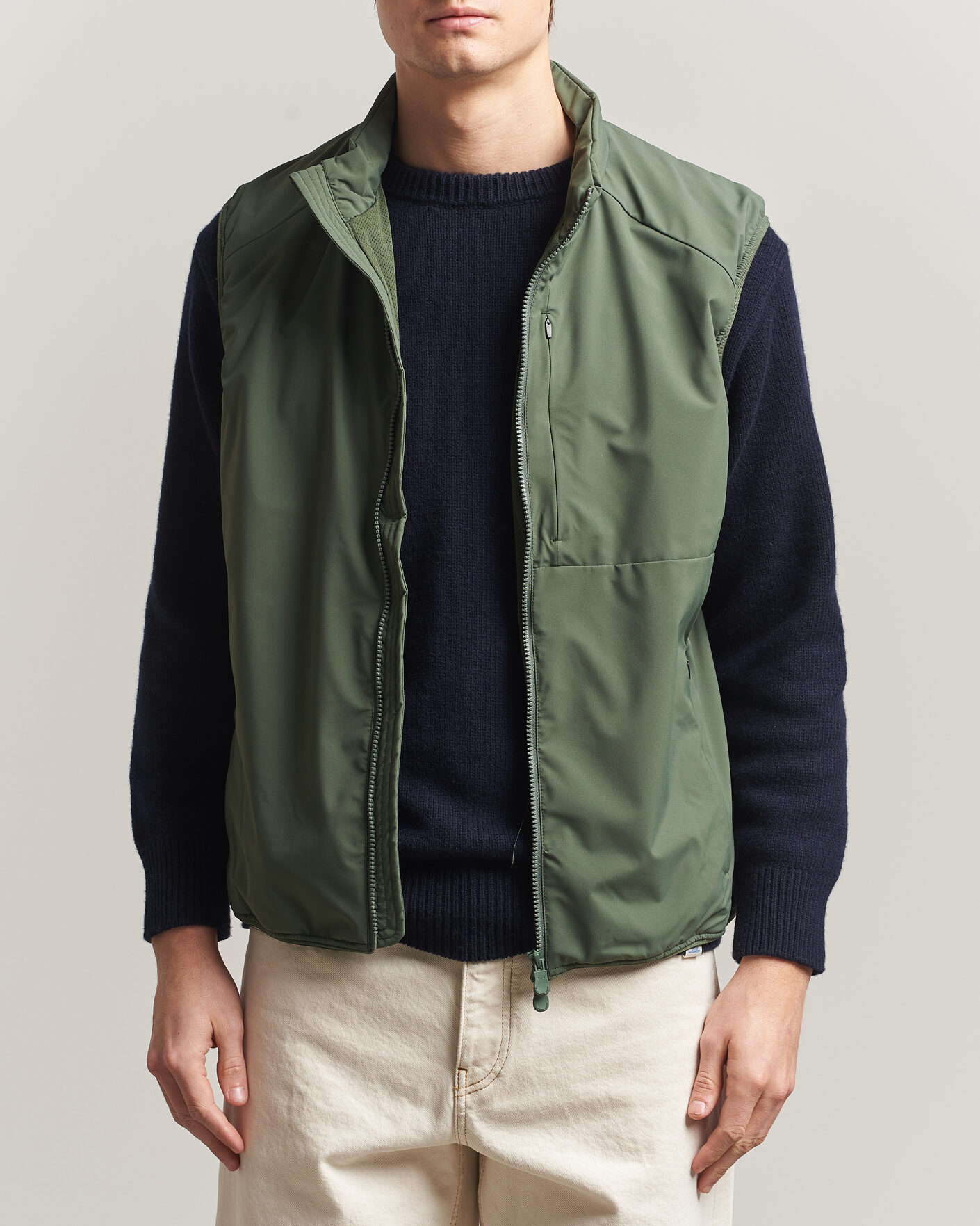 Save The Duck Joe Wind/Water Resistant Vest Thyme Green at