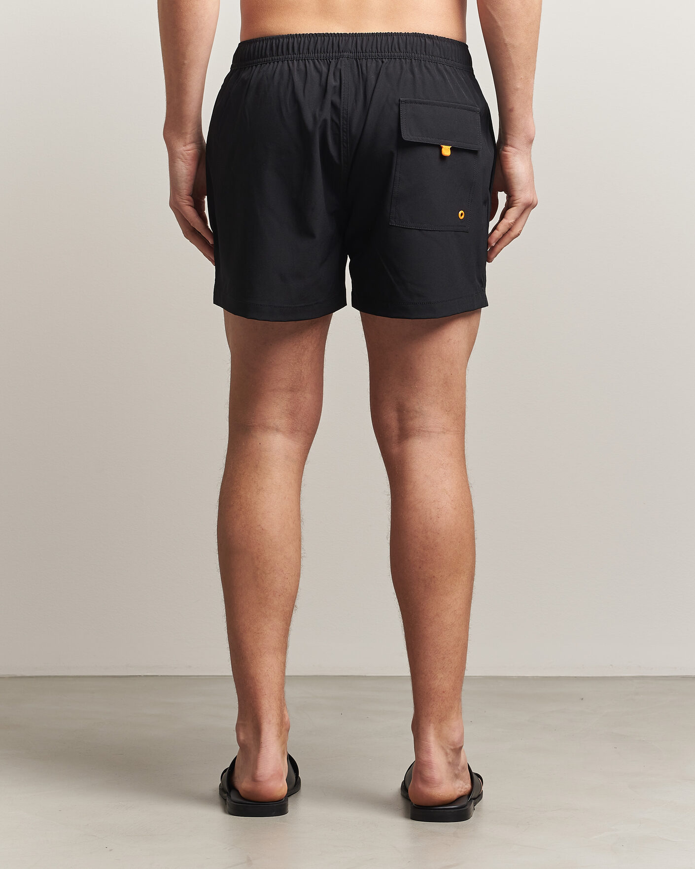 Men | Swimwear | Save The Duck | Plain Drawstring Swimshorts Black