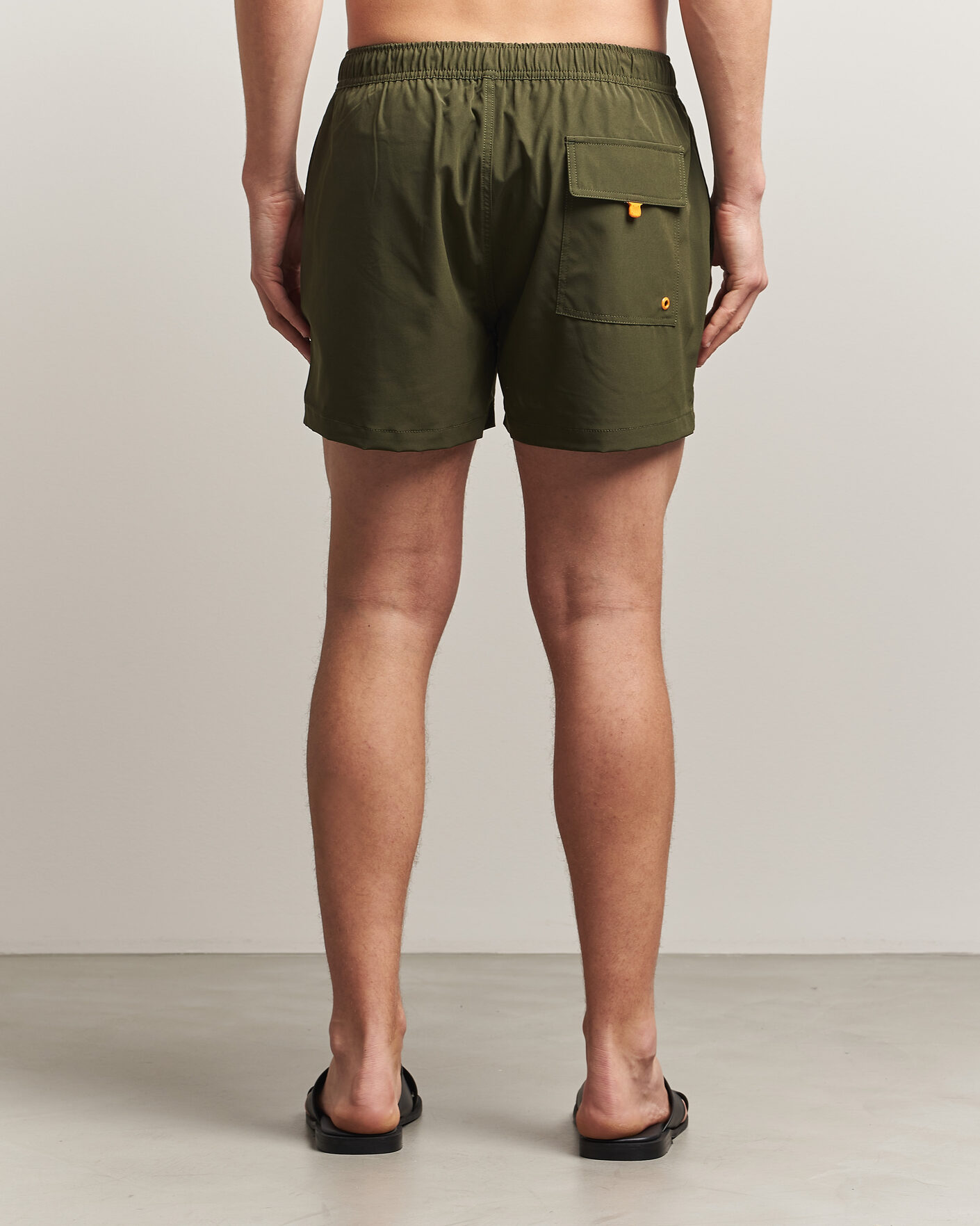 Men | Swimwear | Save The Duck | Plain Drawstring Swimshorts Snake Green