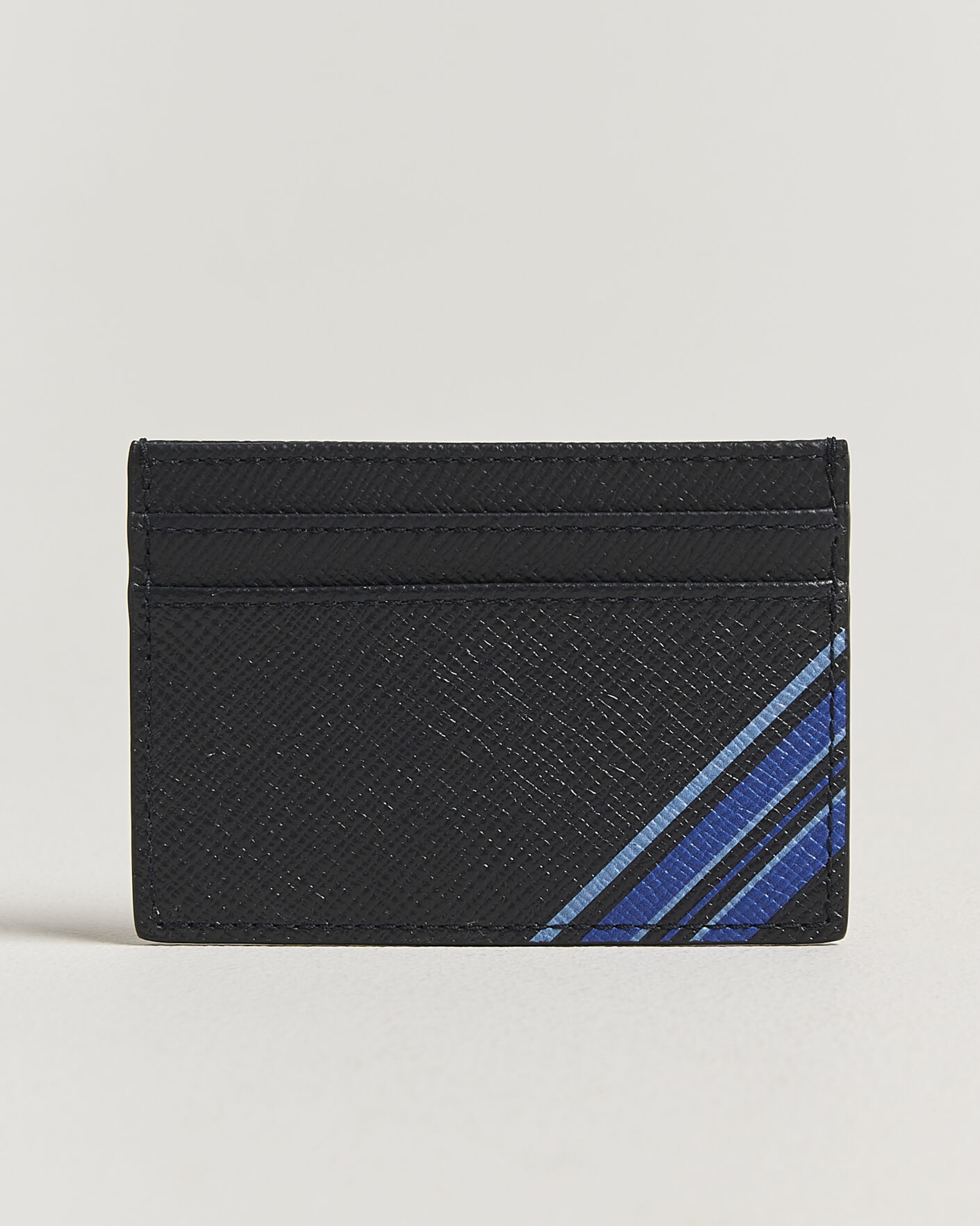 Men | Wallets | Smythson | Panama Flat Cardholder Navy