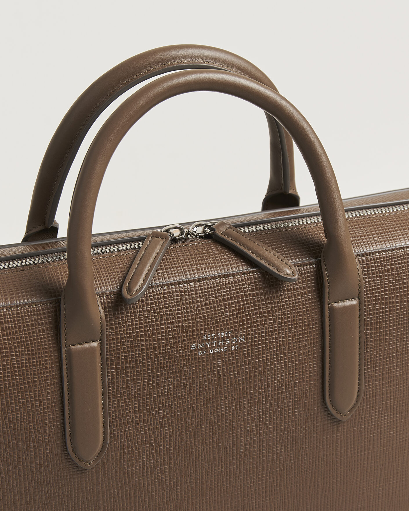 Men | Bags | Smythson | Panama Slim Lightweight Briefcase Fawn