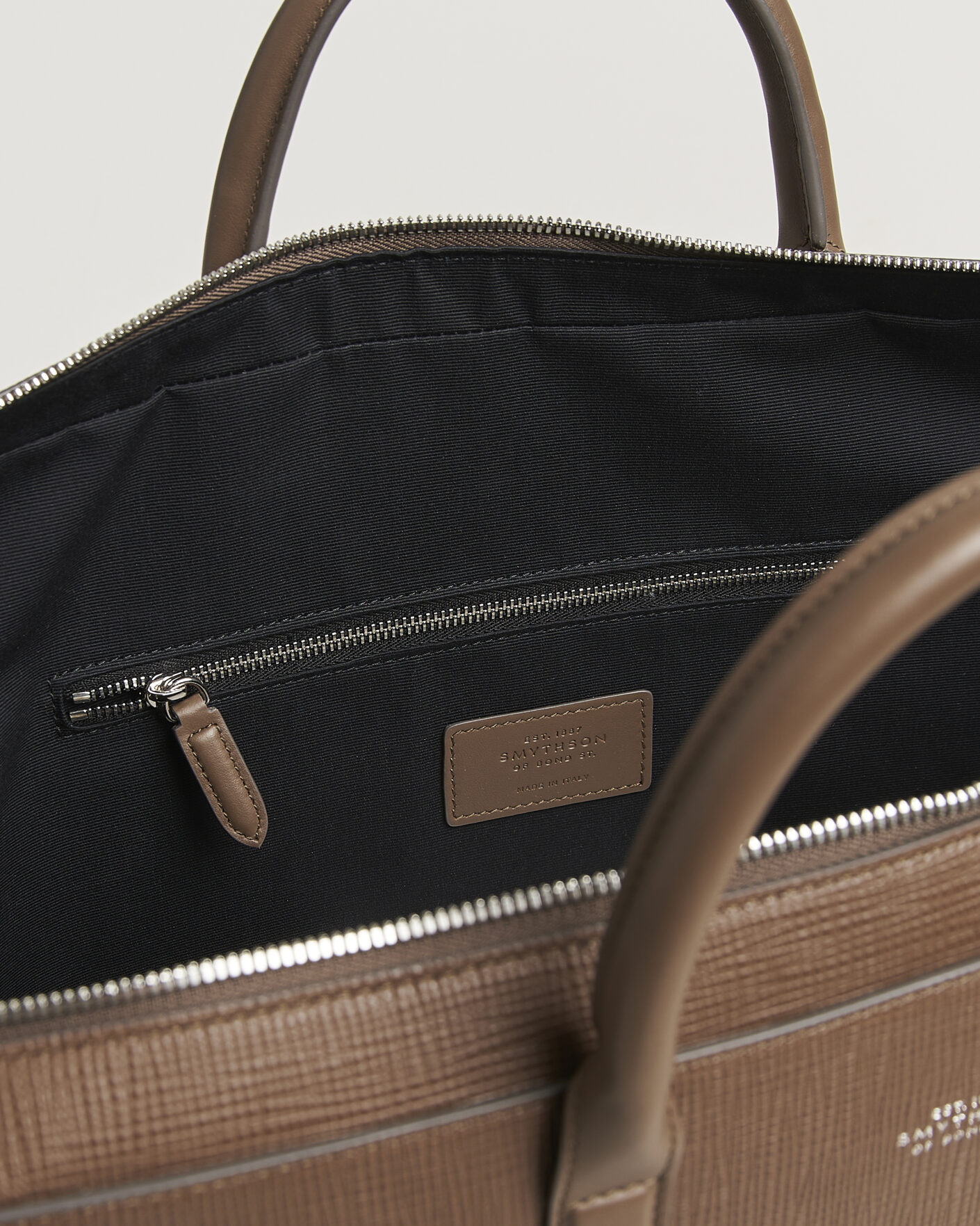 Men | Bags | Smythson | Panama Slim Lightweight Briefcase Fawn