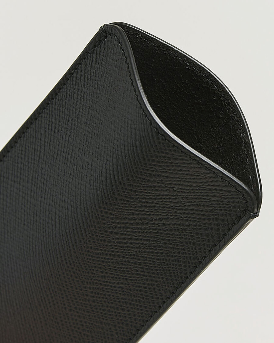 Men | Sunglasses | Smythson | Panama Glasses Case Black