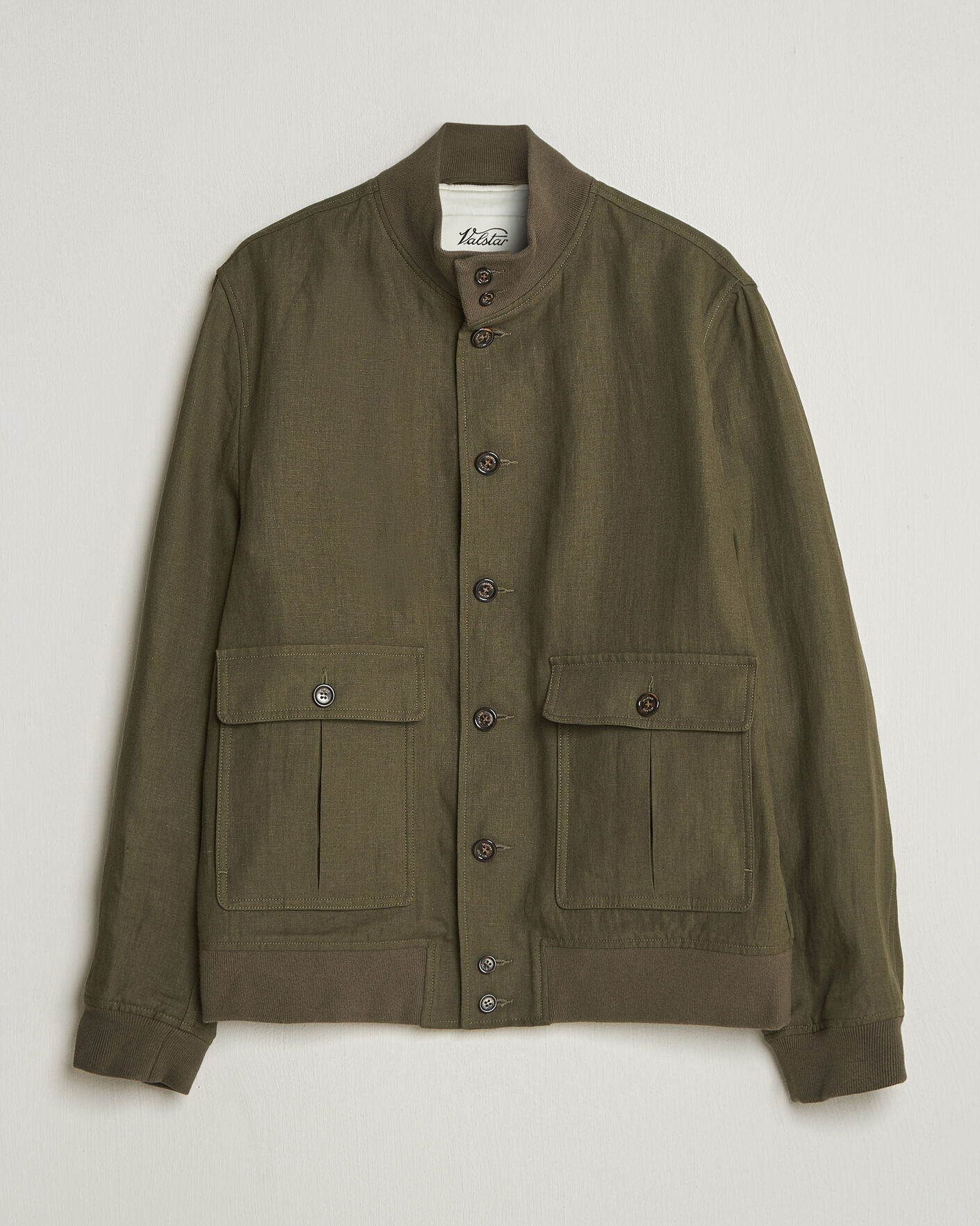 Valstar Valstarino Linen Jacket Olive at CareOfCarl.com