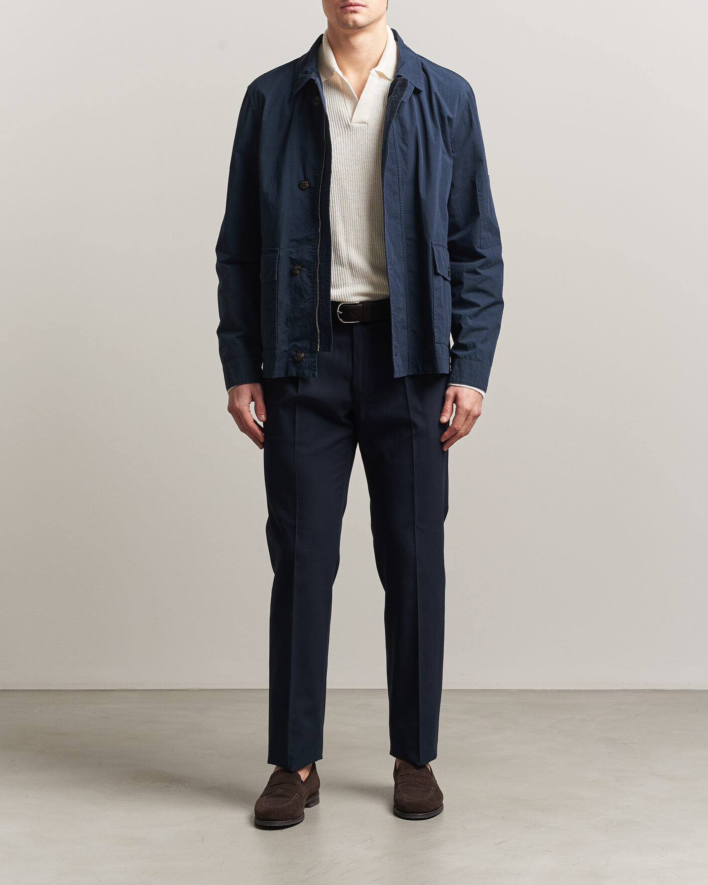 Men | Coats & Jackets | Valstar | Cotton Work Jacket Navy