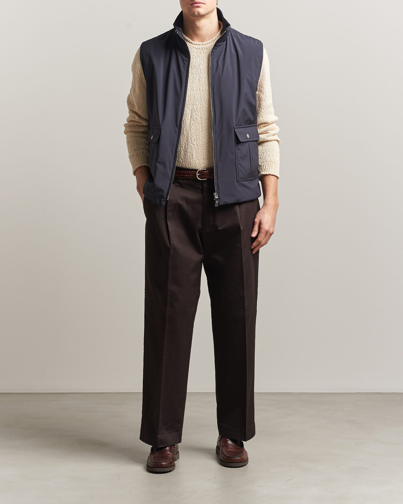 Valstar Nylon Zip Vest Navy at CareOfCarl.com