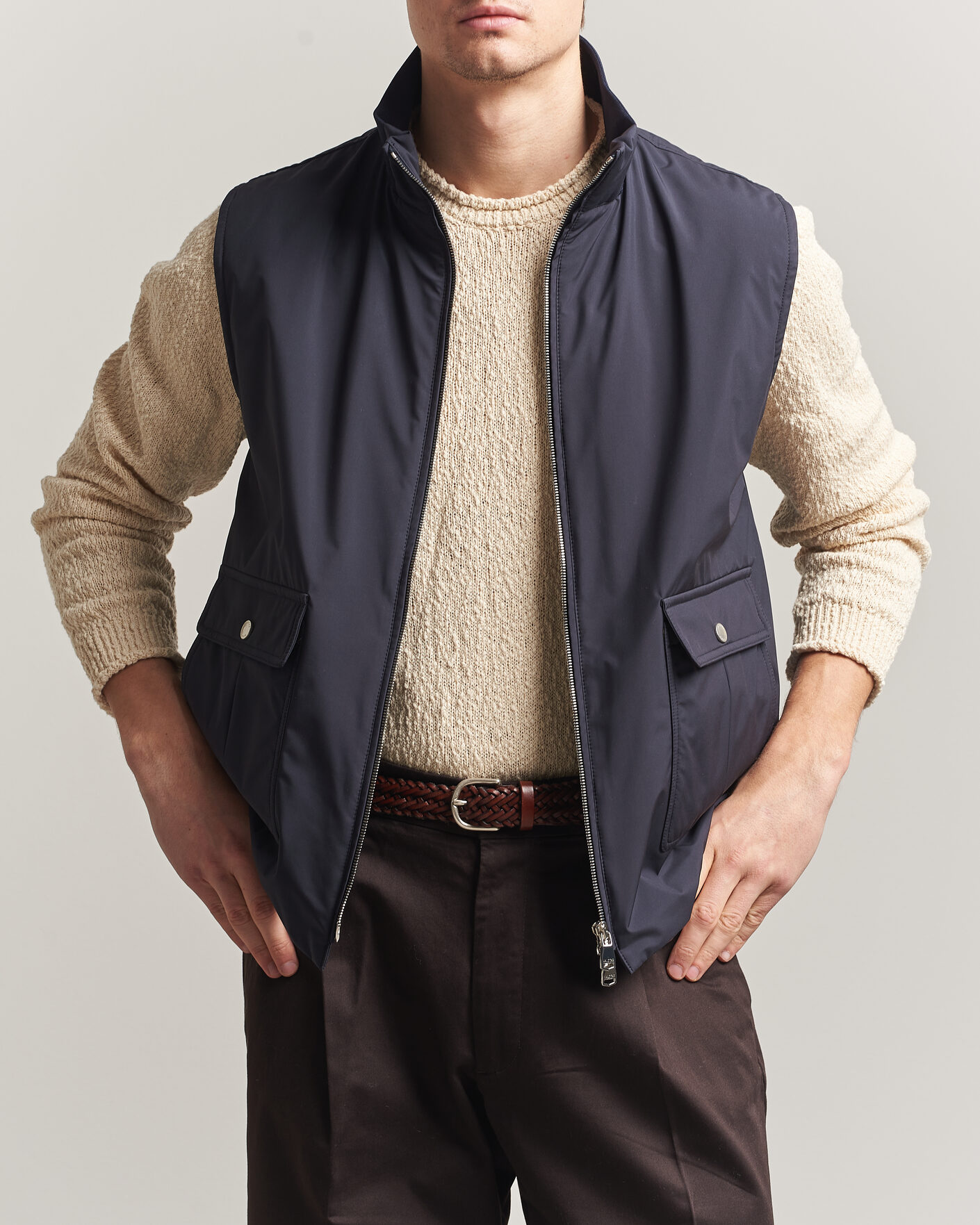 Valstar Nylon Zip Vest Navy at CareOfCarl.com