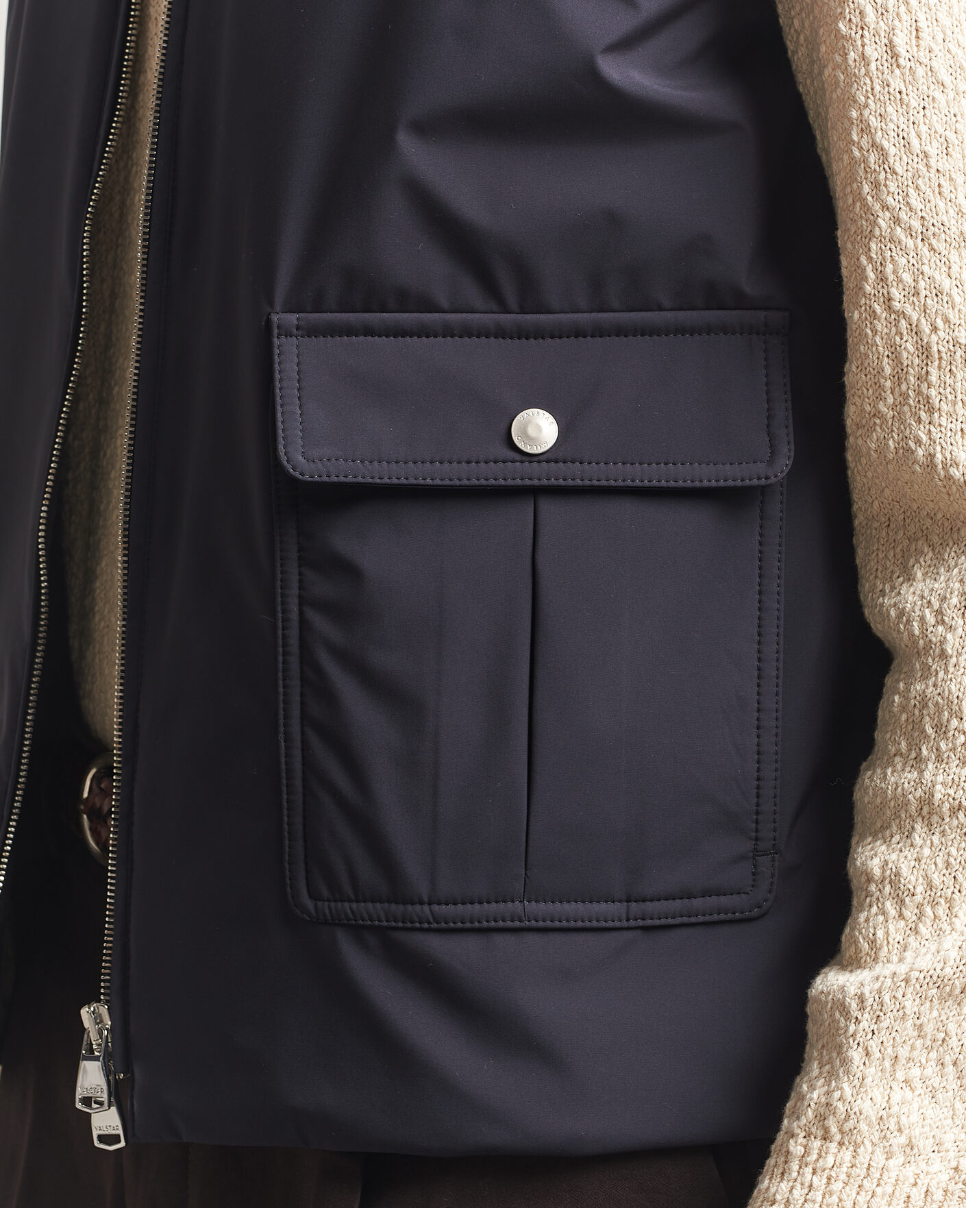 Men | Gilets | Valstar | Nylon Zip Vest Navy