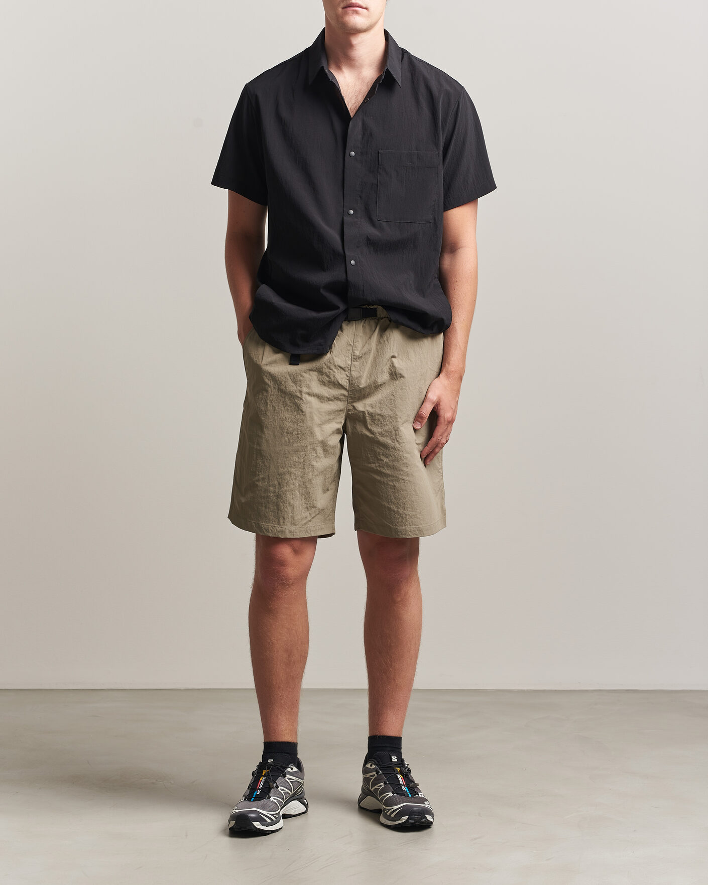 Men | T-Shirts | Snow Peak | Quick Dry Shirt Black