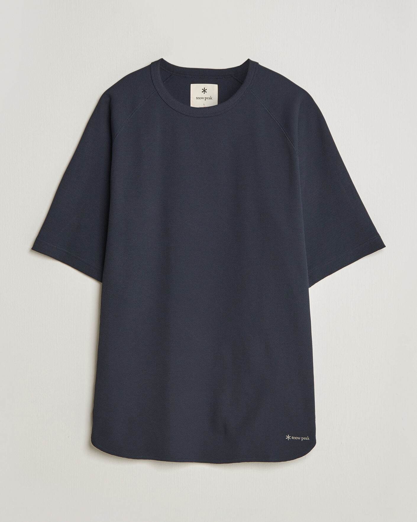 Men | T-Shirts | Snow Peak | Dry Waffle T-Shirt Dark Navy