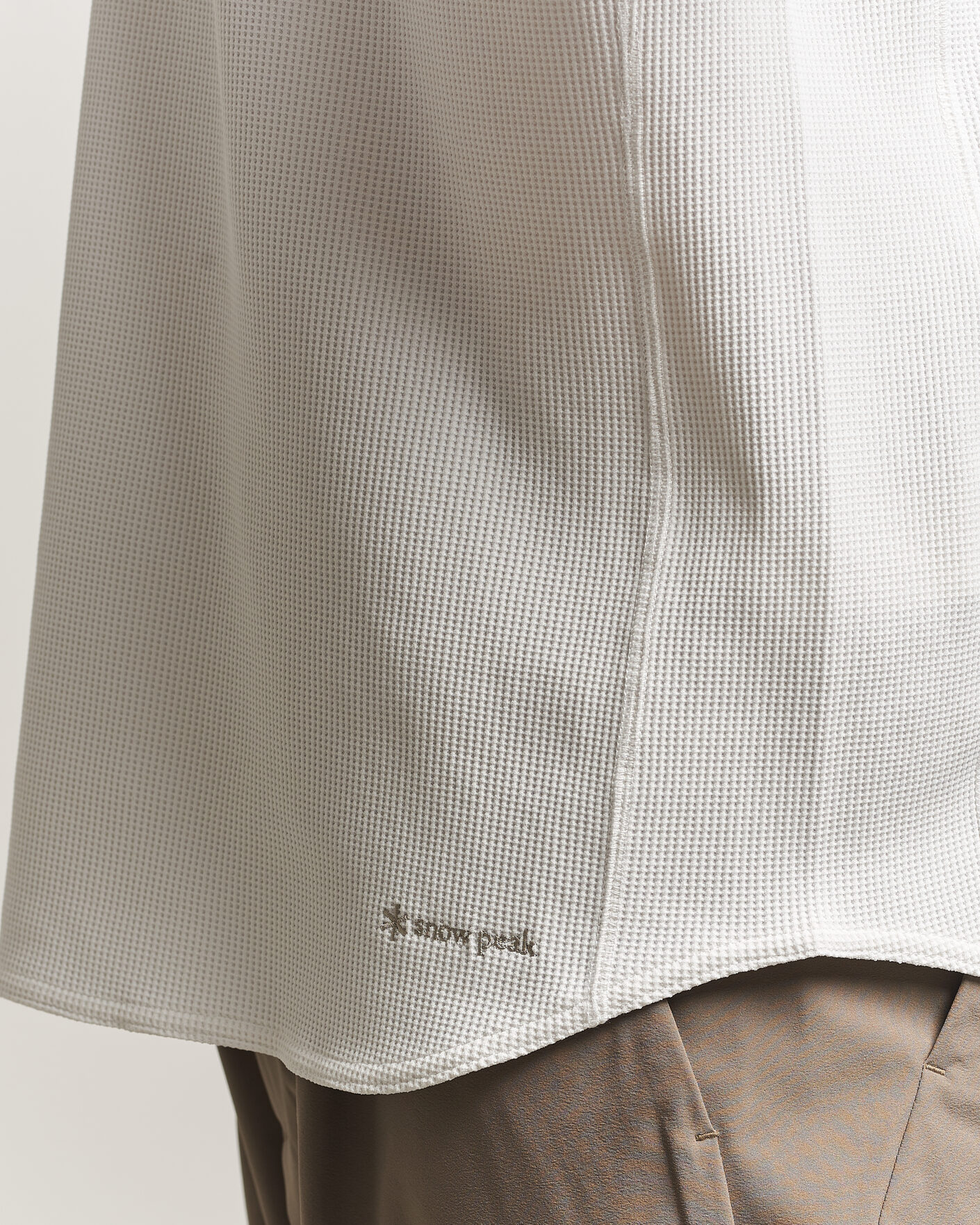 Men | T-Shirts | Snow Peak | Dry Waffle T-Shirt Off White